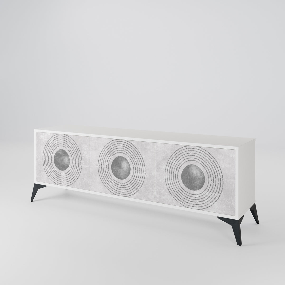 SOLID CIRCLES 3-türiges TV-Lowboard