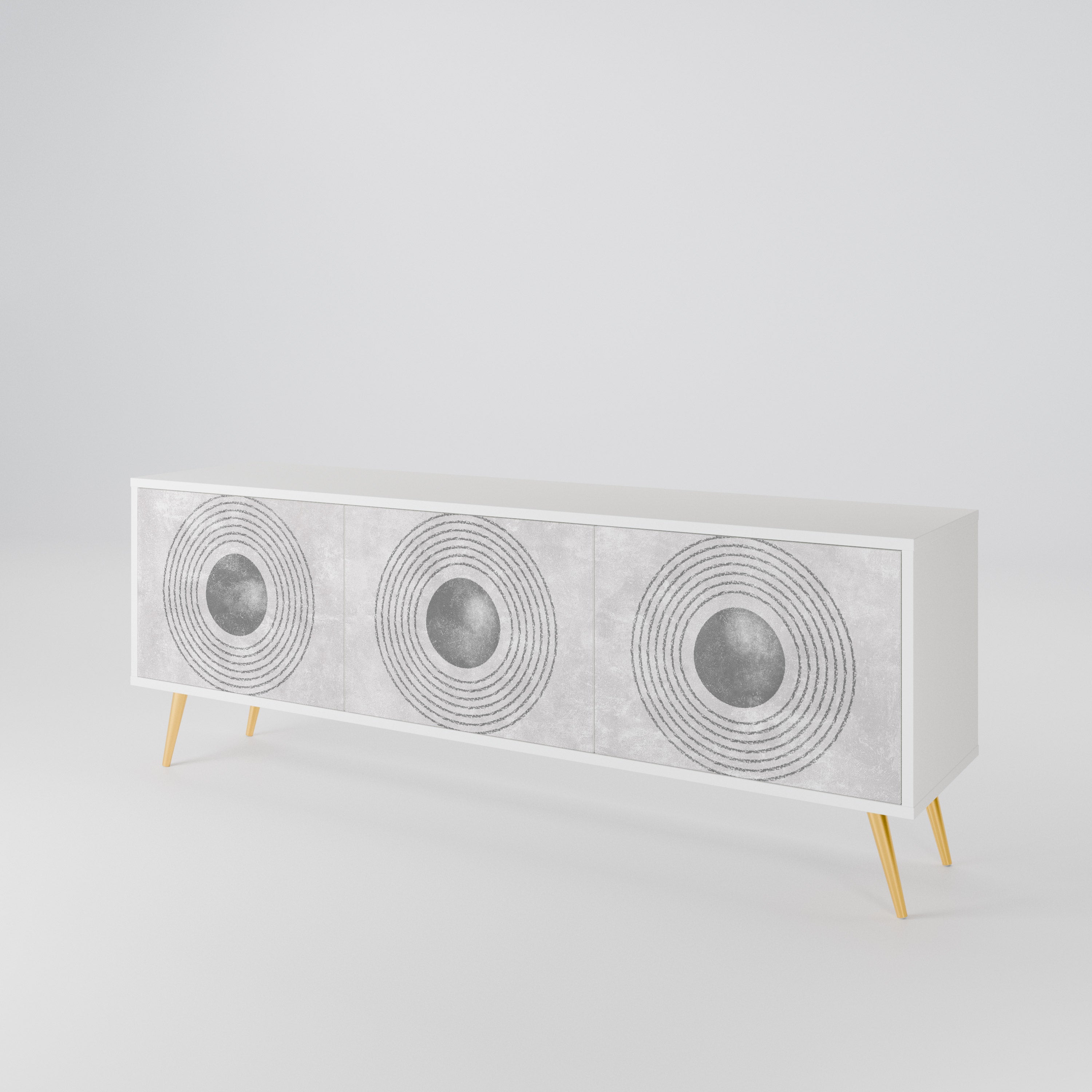 SOLID CIRCLES 3-Door TV Cabinet