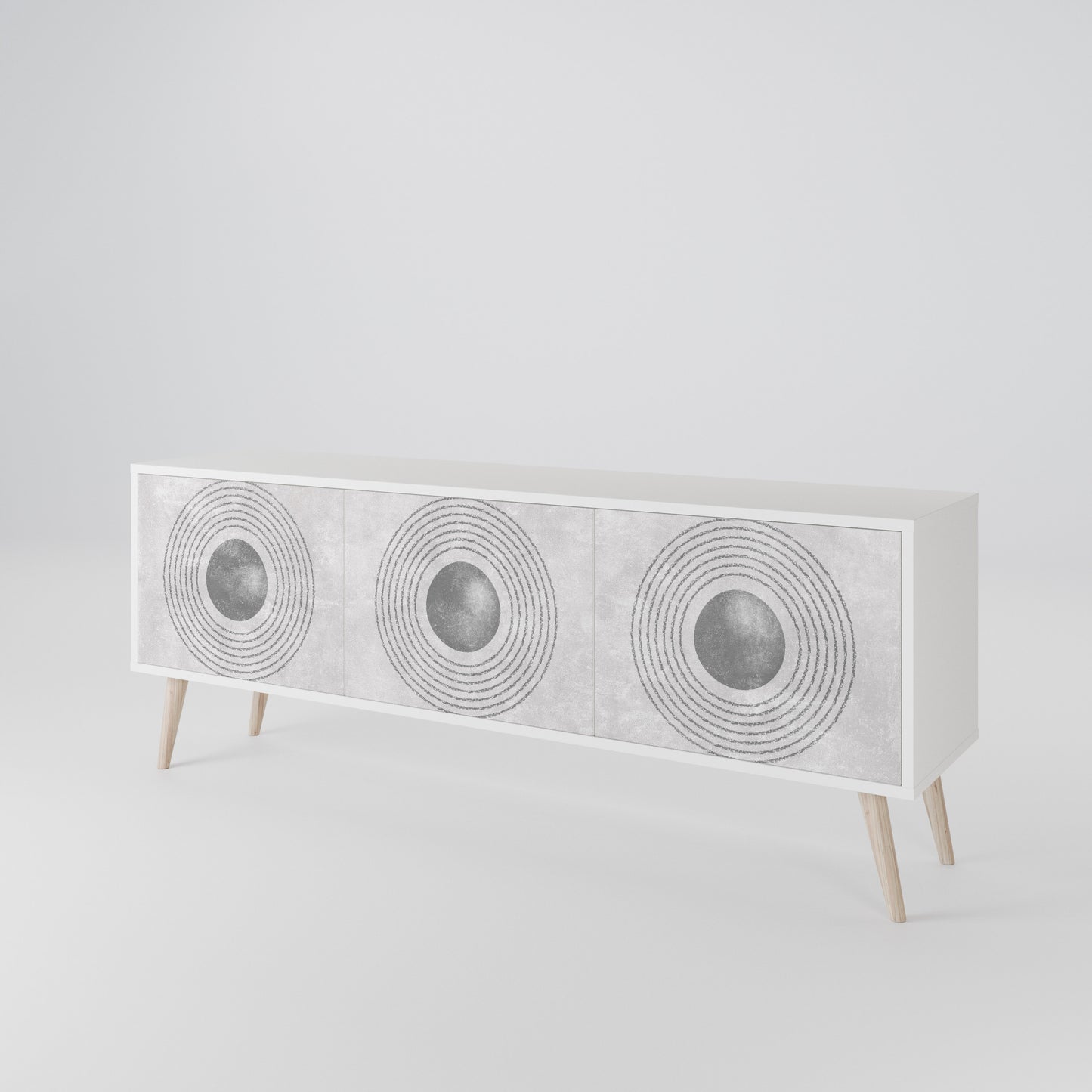 SOLID CIRCLES 3-türiges TV-Lowboard