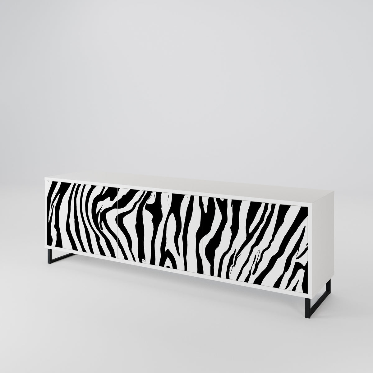 SPLENDID ZEBRA 3-türiges TV-Lowboard