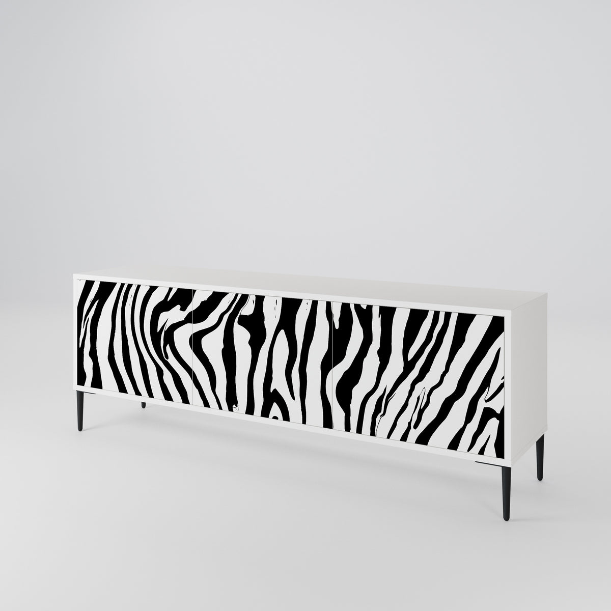 SPLENDID ZEBRA 3-türiges TV-Lowboard