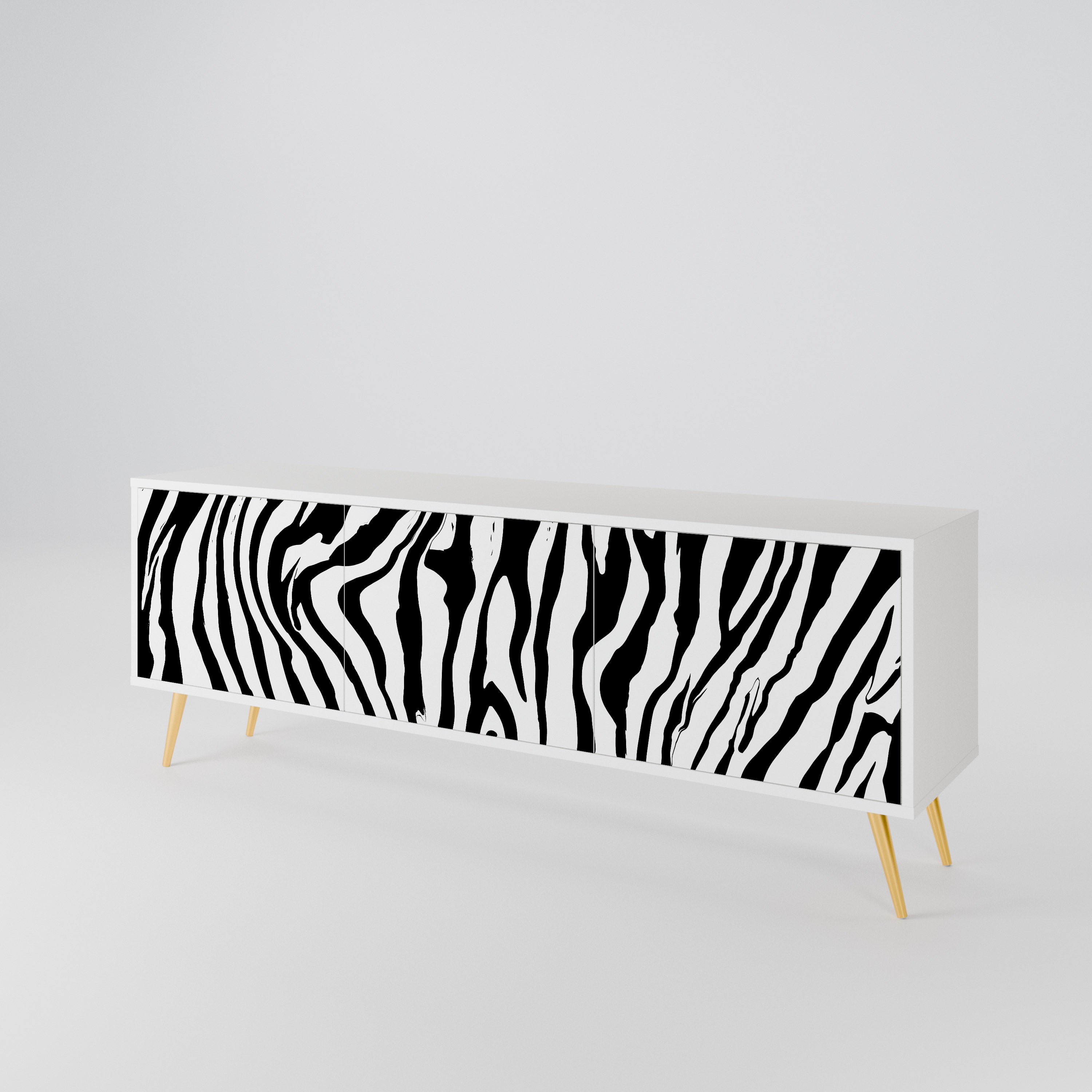 SPLENDID ZEBRA 3-Door TV Cabinet