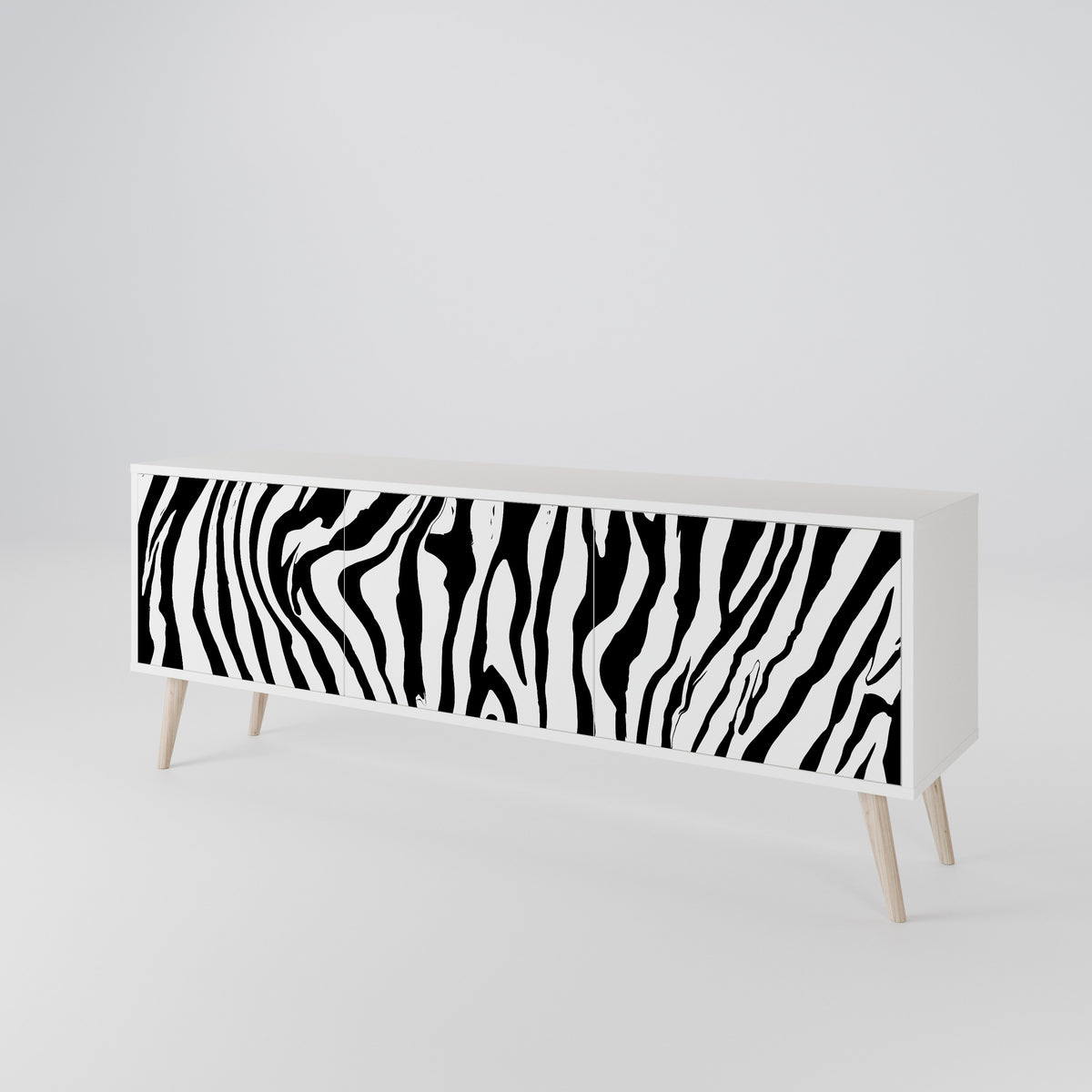 SPLENDID ZEBRA 3-türiges TV-Lowboard