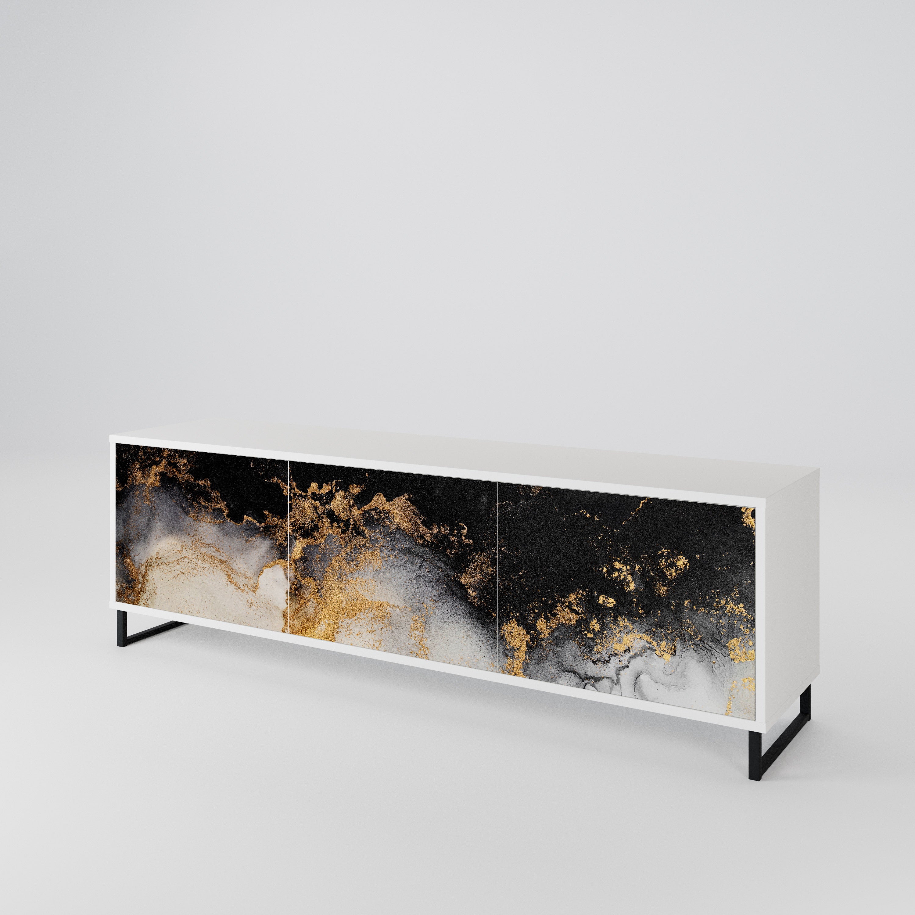 MARBLE OF TOMMORROW 3-Door TV Cabinet