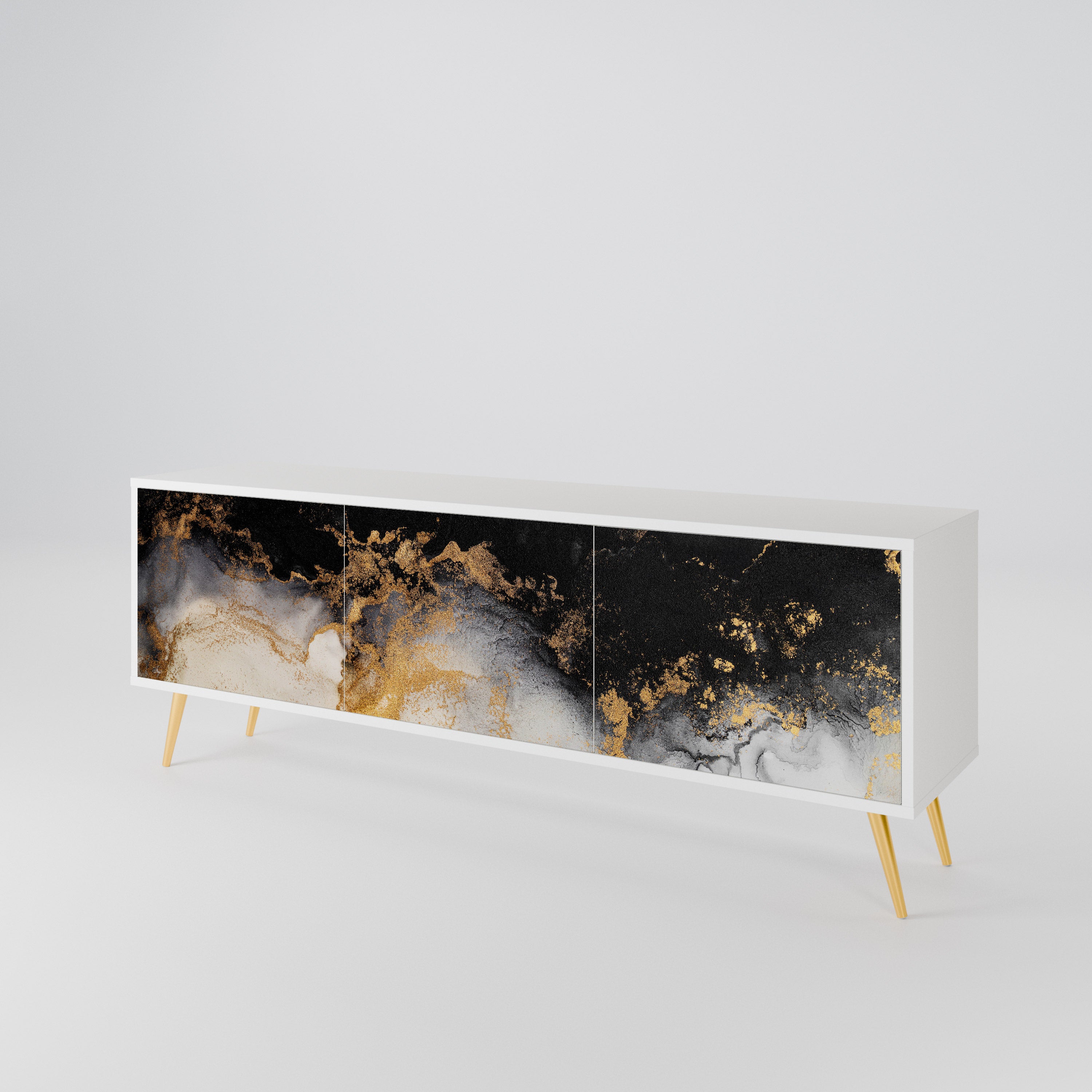 MARBLE OF TOMMORROW 3-Door TV Cabinet