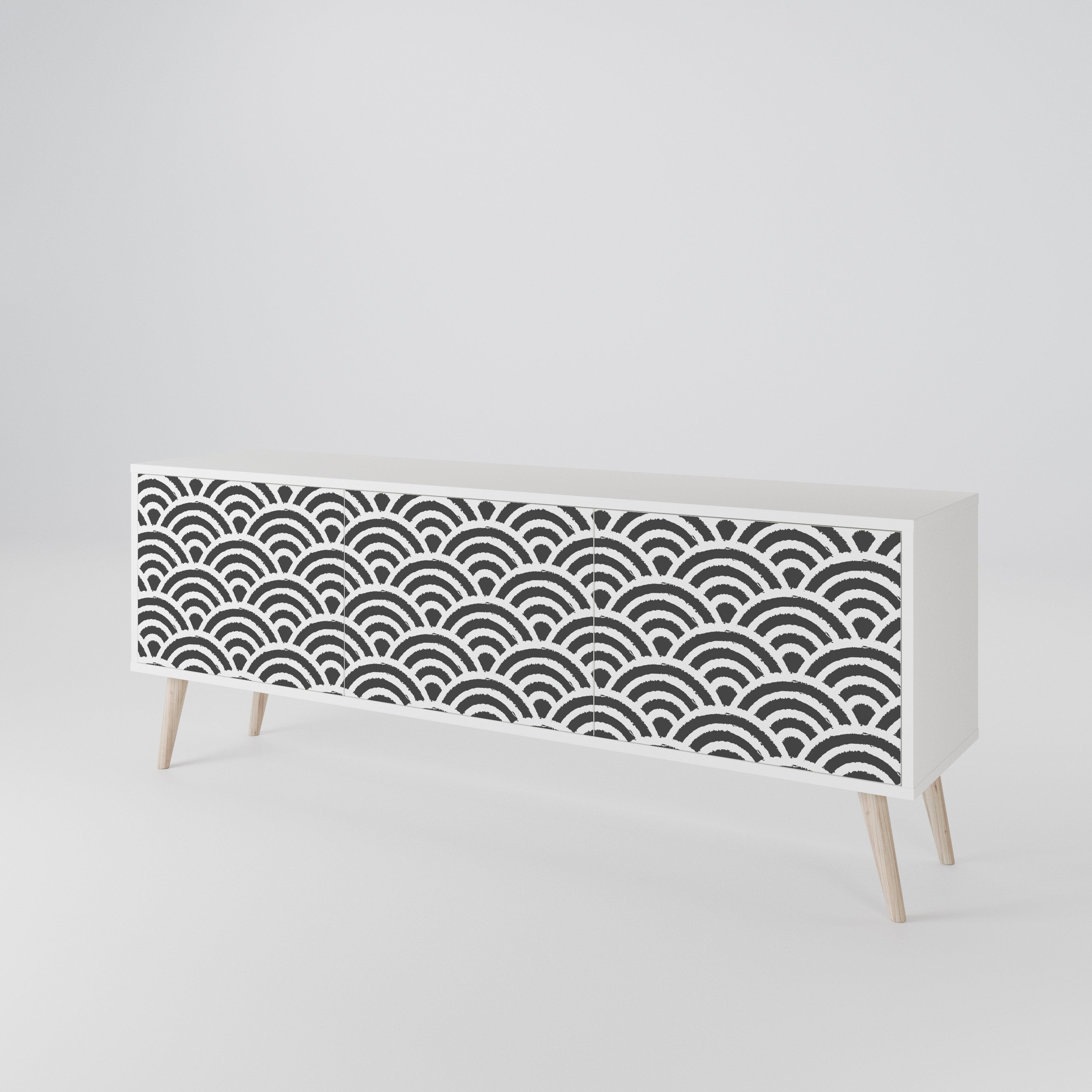 GLOOMY HOST 3-Door TV Cabinet