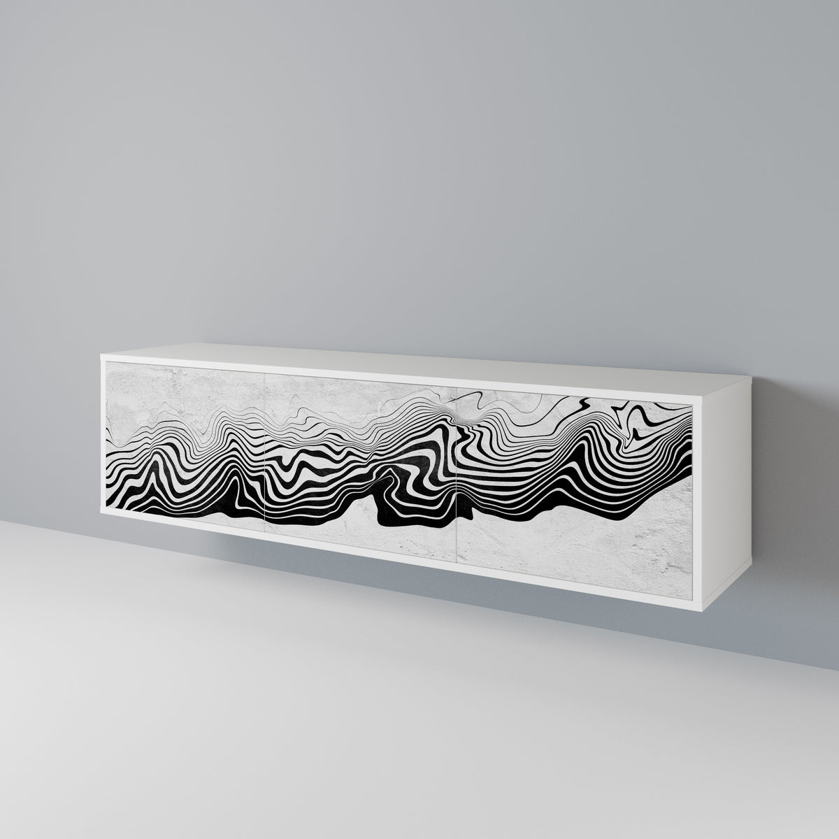 MONOCHROME MIRAGE 3-türiges TV-Lowboard