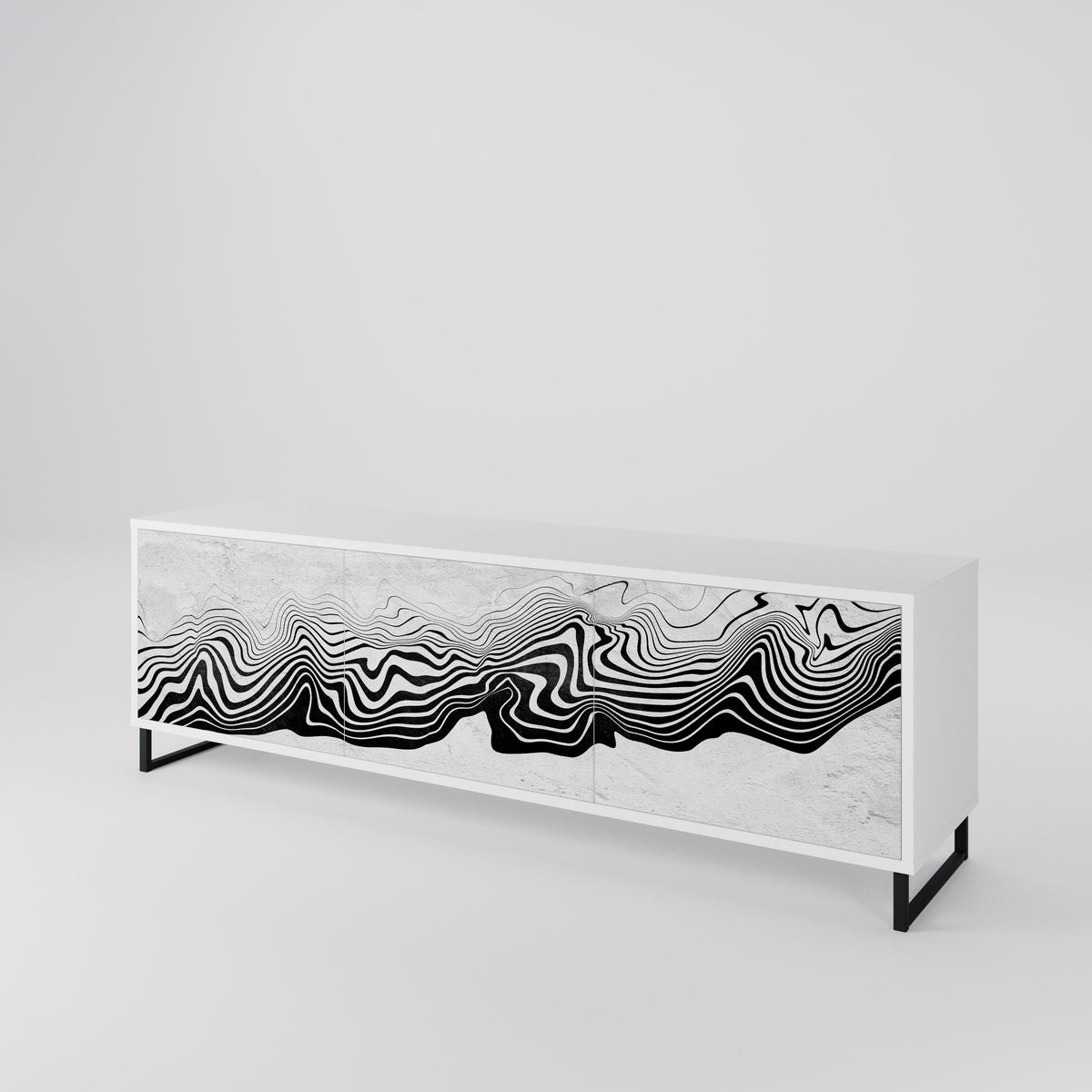 MONOCHROME MIRAGE 3-türiges TV-Lowboard