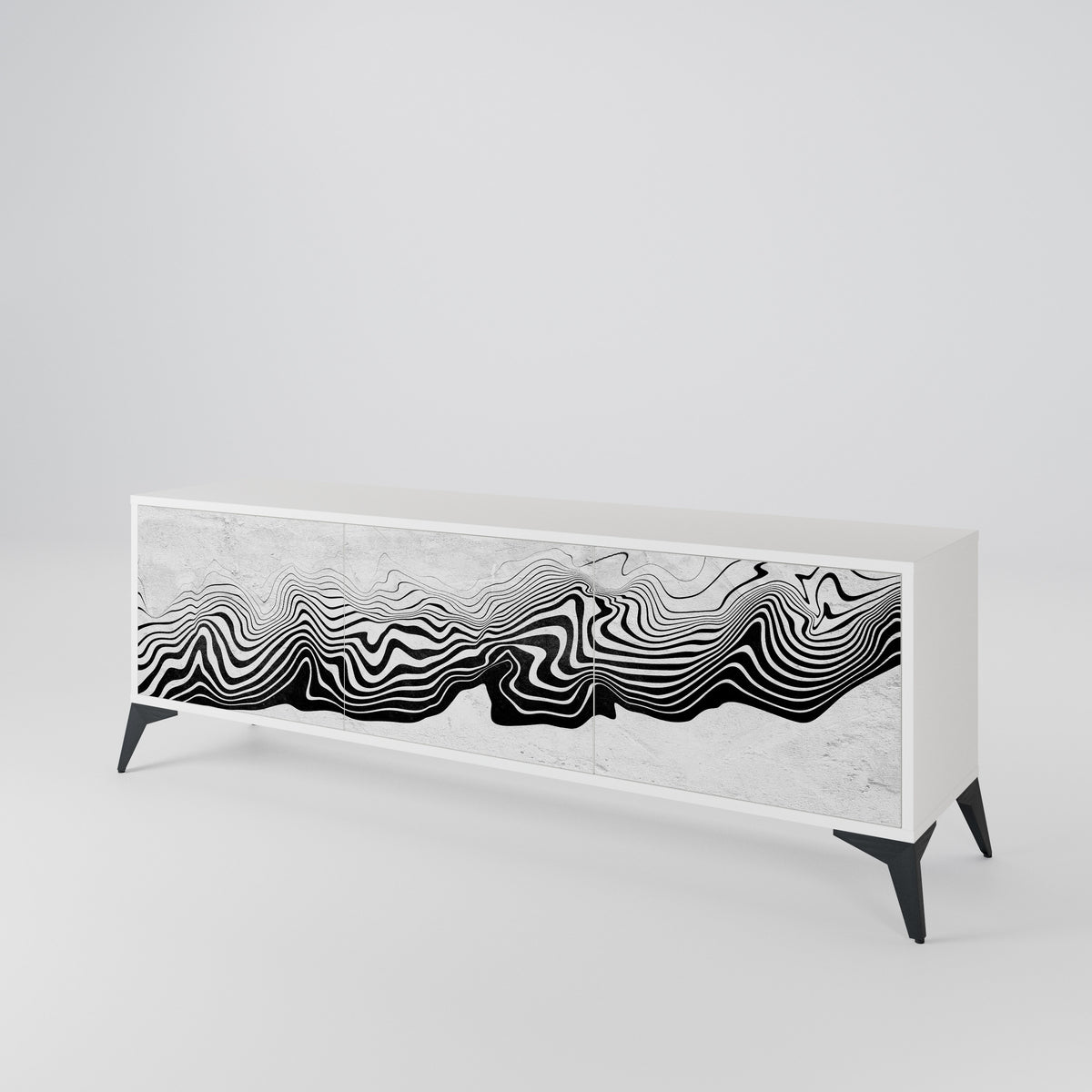 MONOCHROME MIRAGE 3-türiges TV-Lowboard