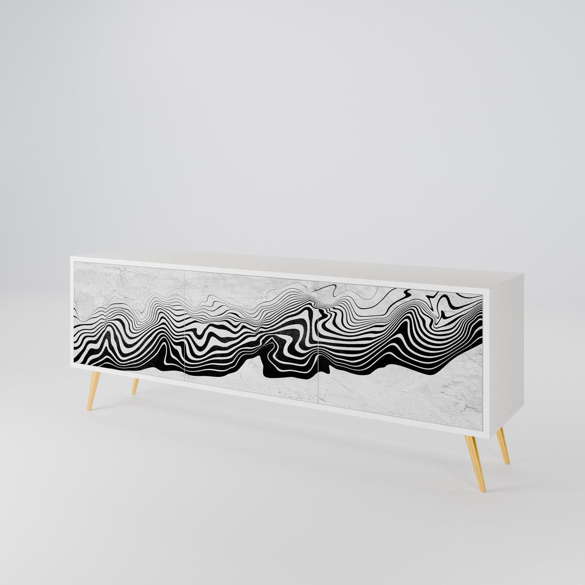 MONOCHROME MIRAGE 3-türiges TV-Lowboard