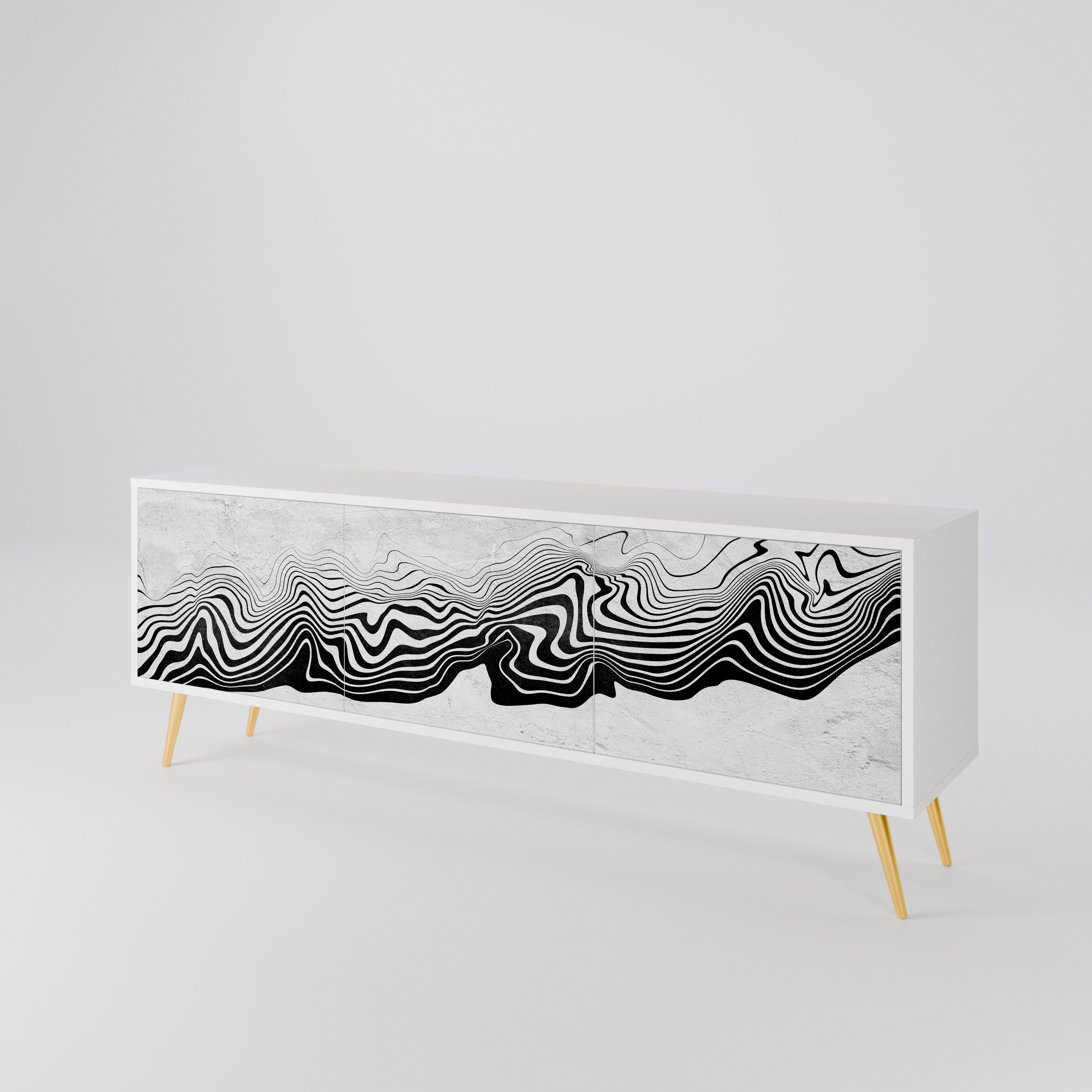 MONOCHROME MIRAGE 3-Door TV Cabinet
