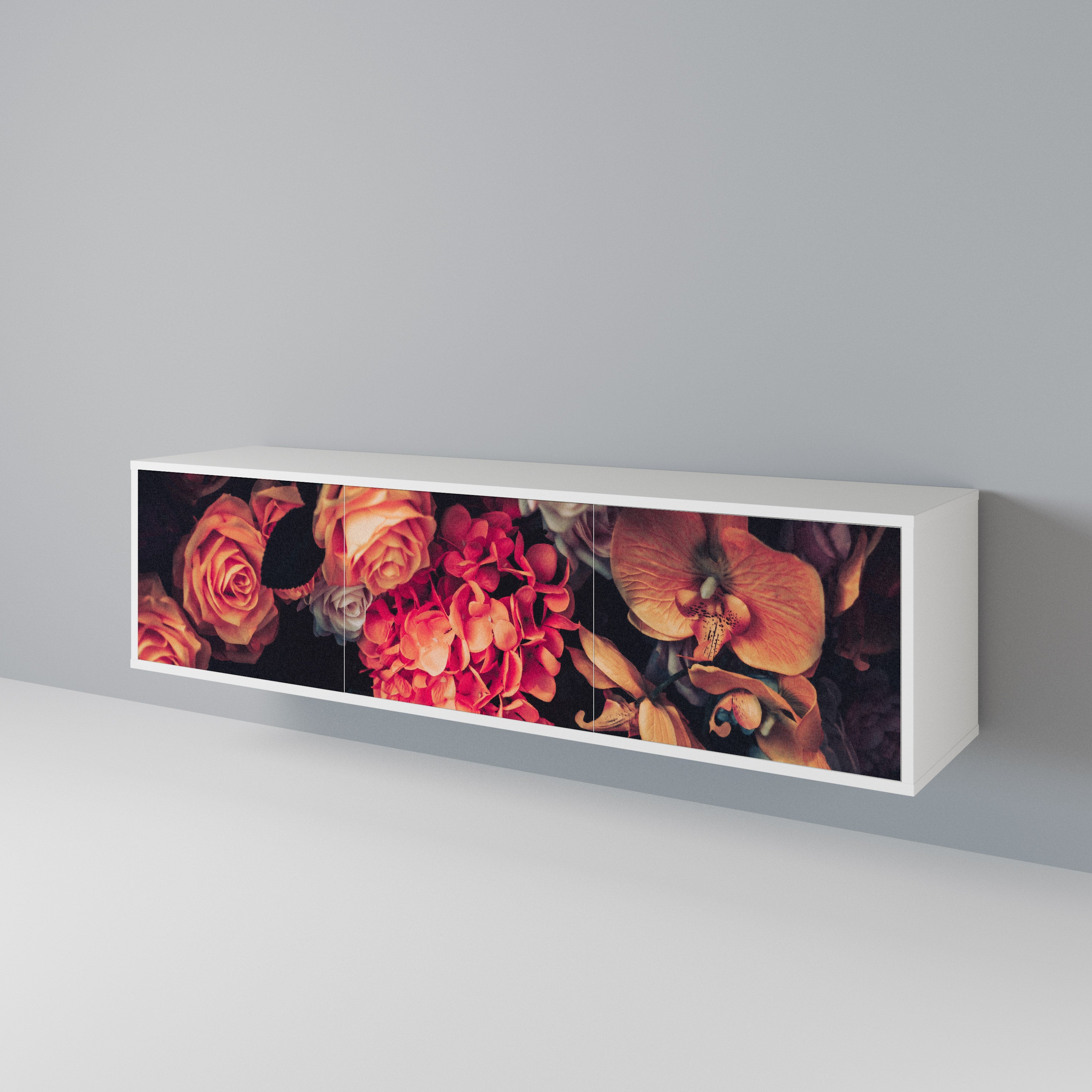 NEVERENDING BLOOM 3-Door TV Cabinet