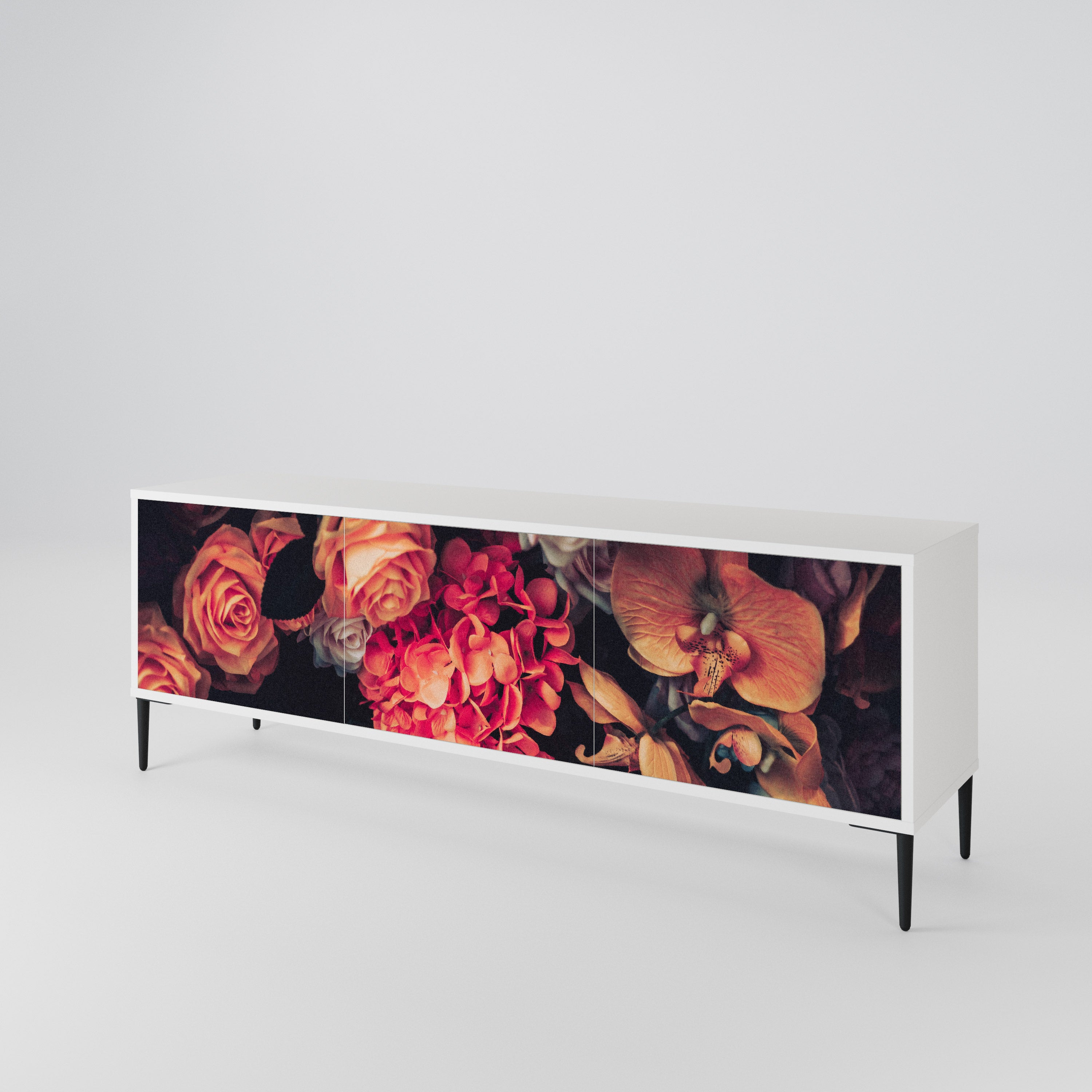 NEVERENDING BLOOM 3-Door TV Cabinet