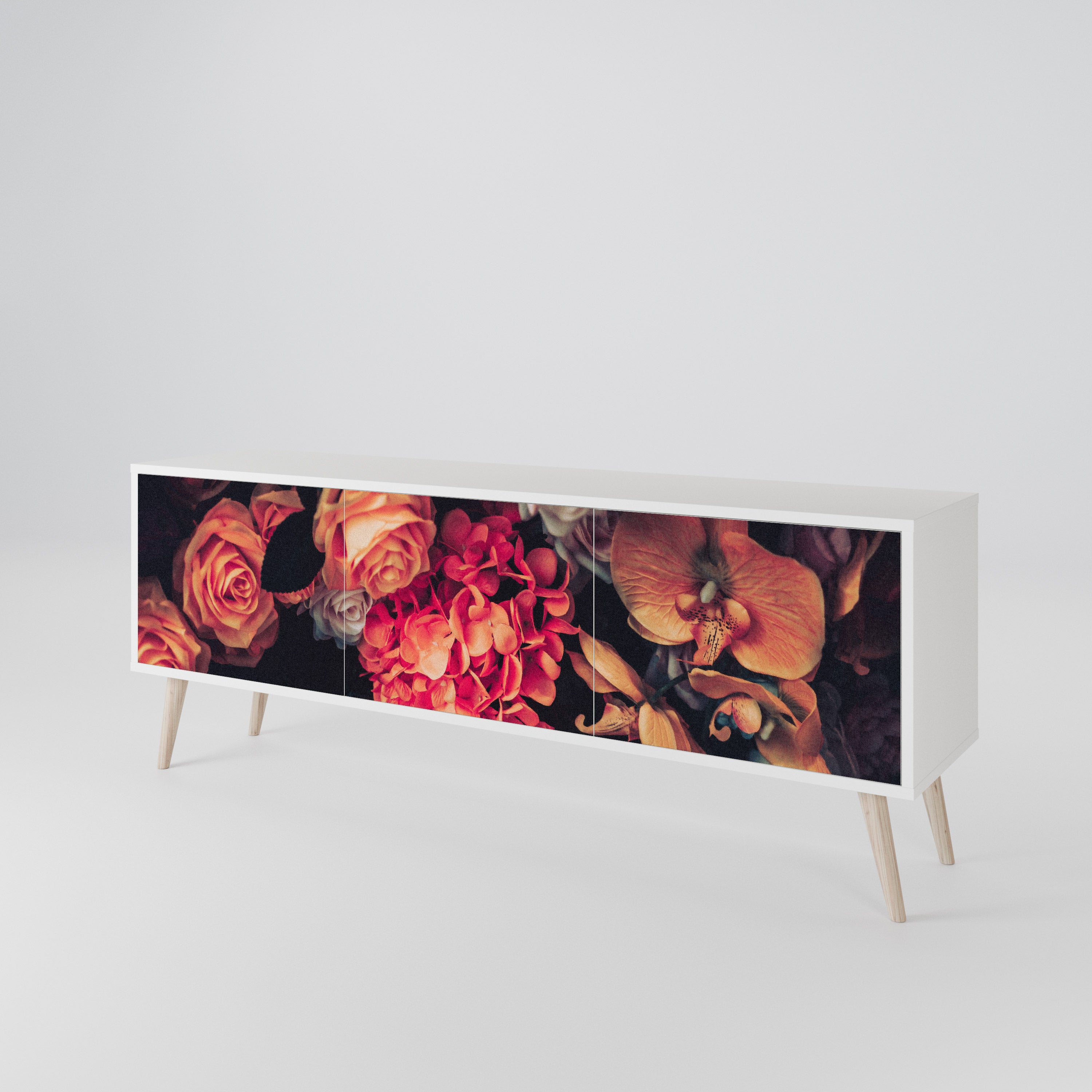NEVERENDING BLOOM 3-Door TV Cabinet