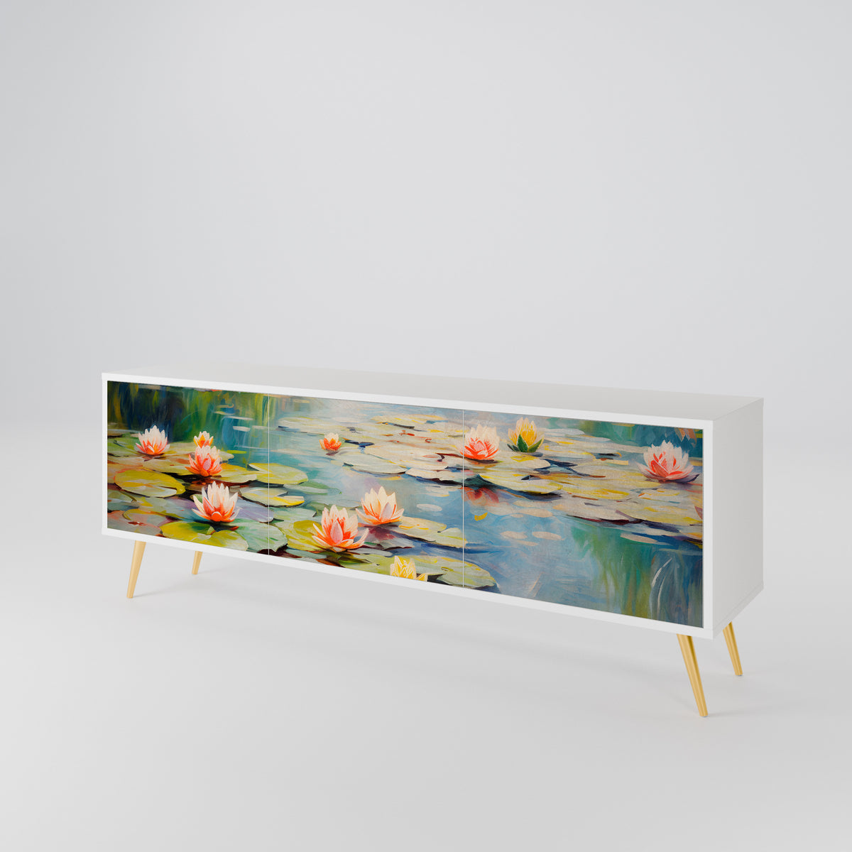 BLOOMING WATERS 3-türiges TV-Lowboard