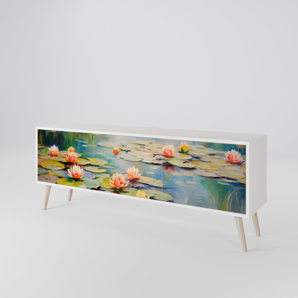 BLOOMING WATERS 3-türiges TV-Lowboard