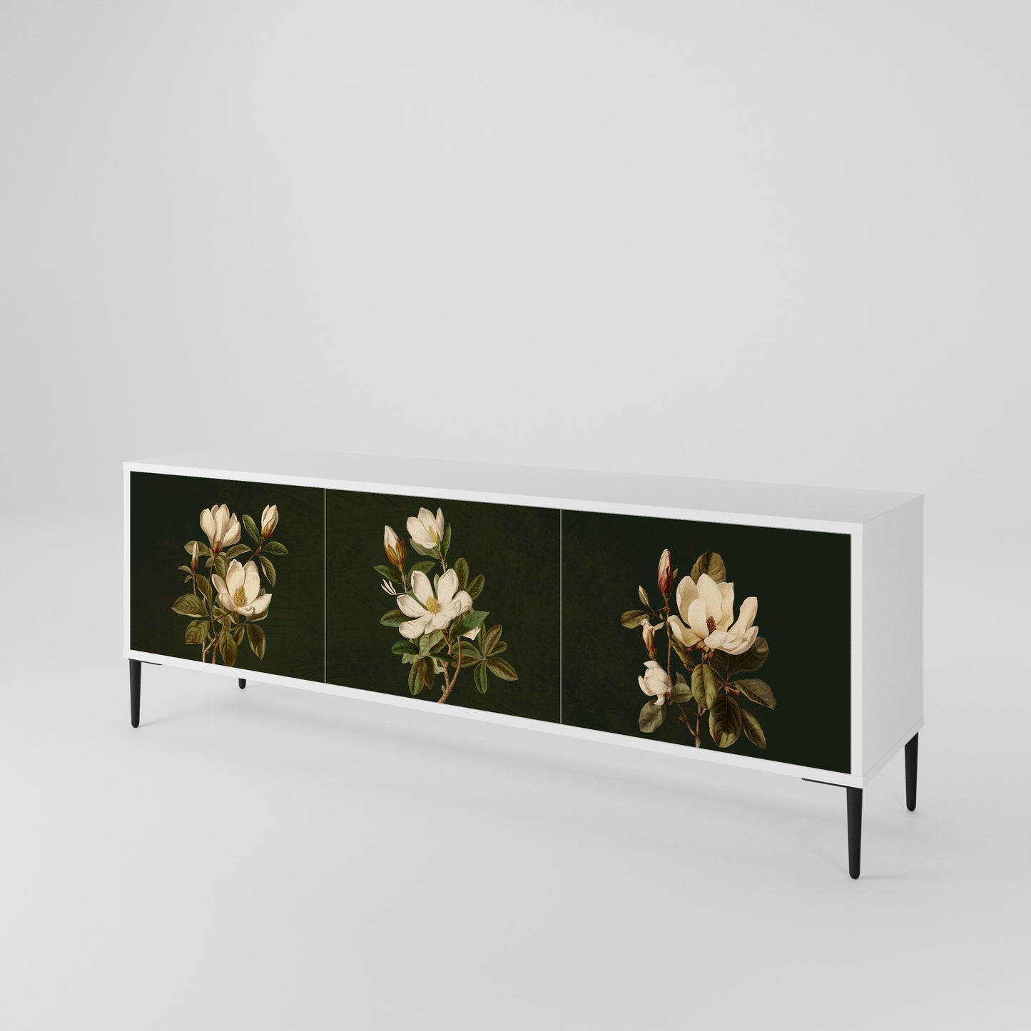 FLORAL NOIR 3-türiges TV-Lowboard