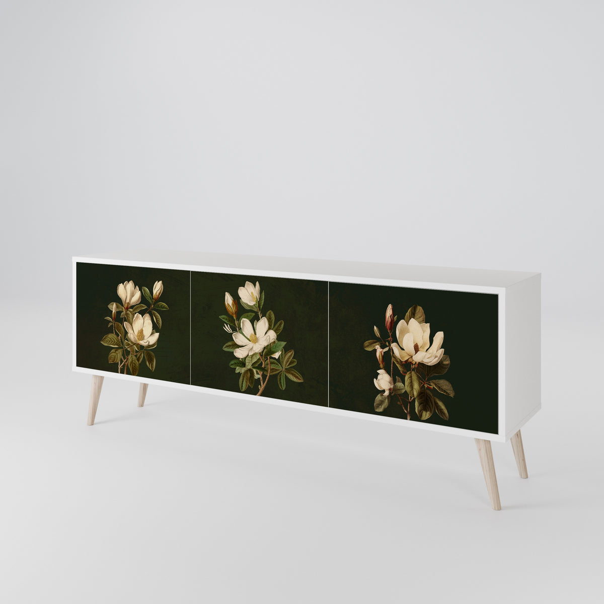 FLORAL NOIR 3-türiges TV-Lowboard