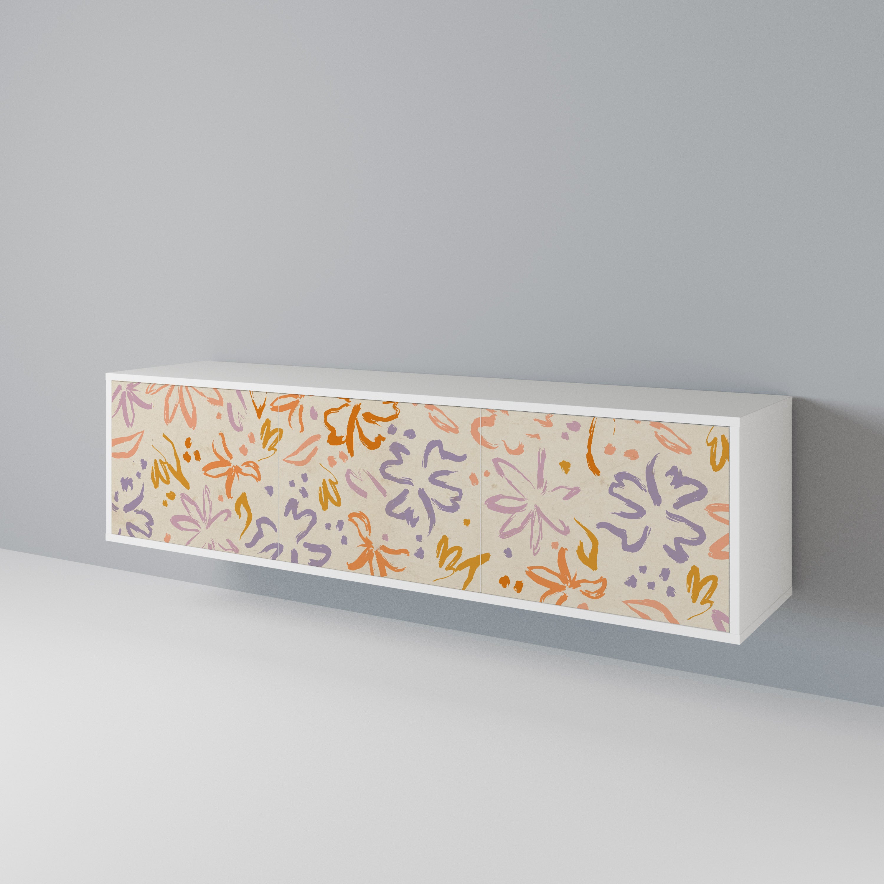 SPRING WHIMSY 3-Door TV Cabinet