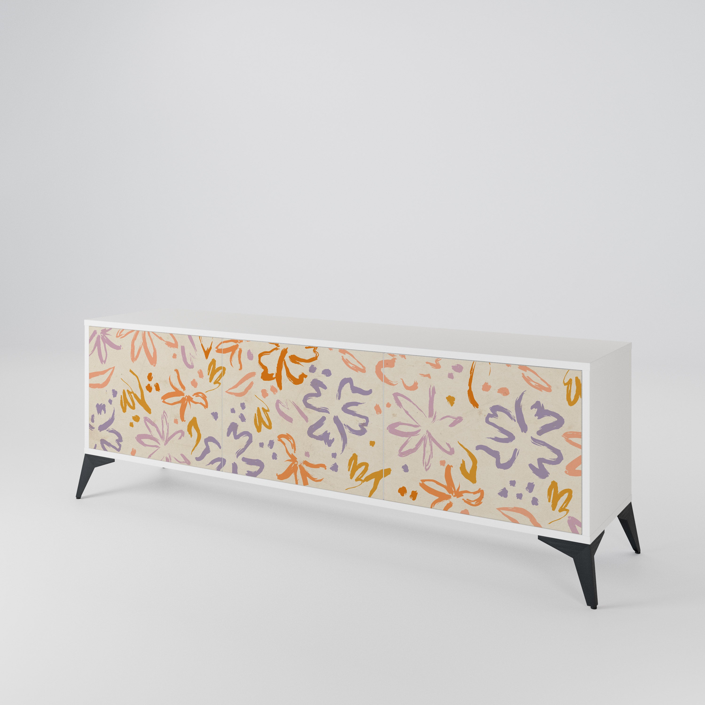 SPRING WHIMSY 3-Door TV Cabinet