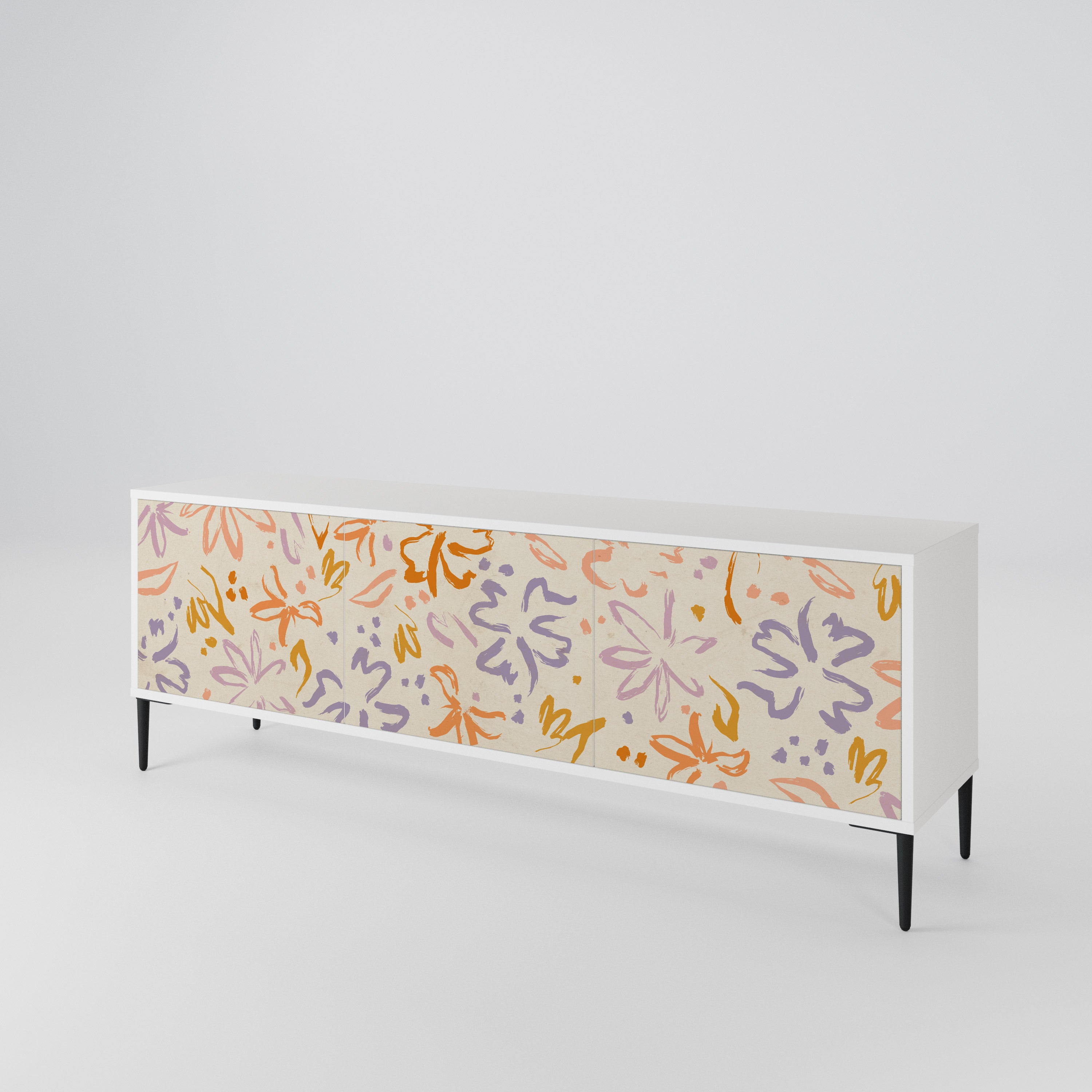 SPRING WHIMSY 3-Door TV Cabinet