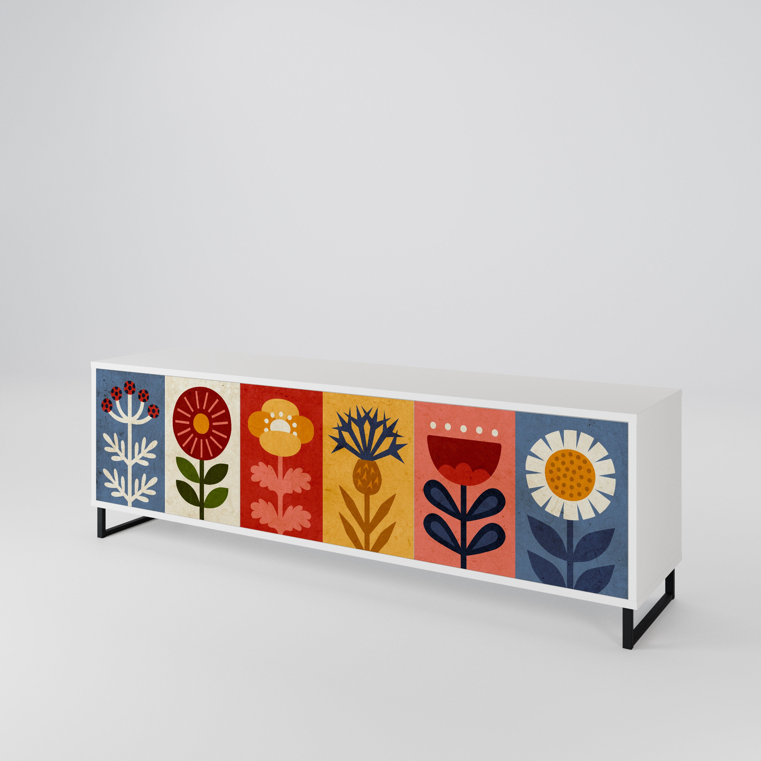 SCANDIC FLOWERET 3-türiges TV-Lowboard