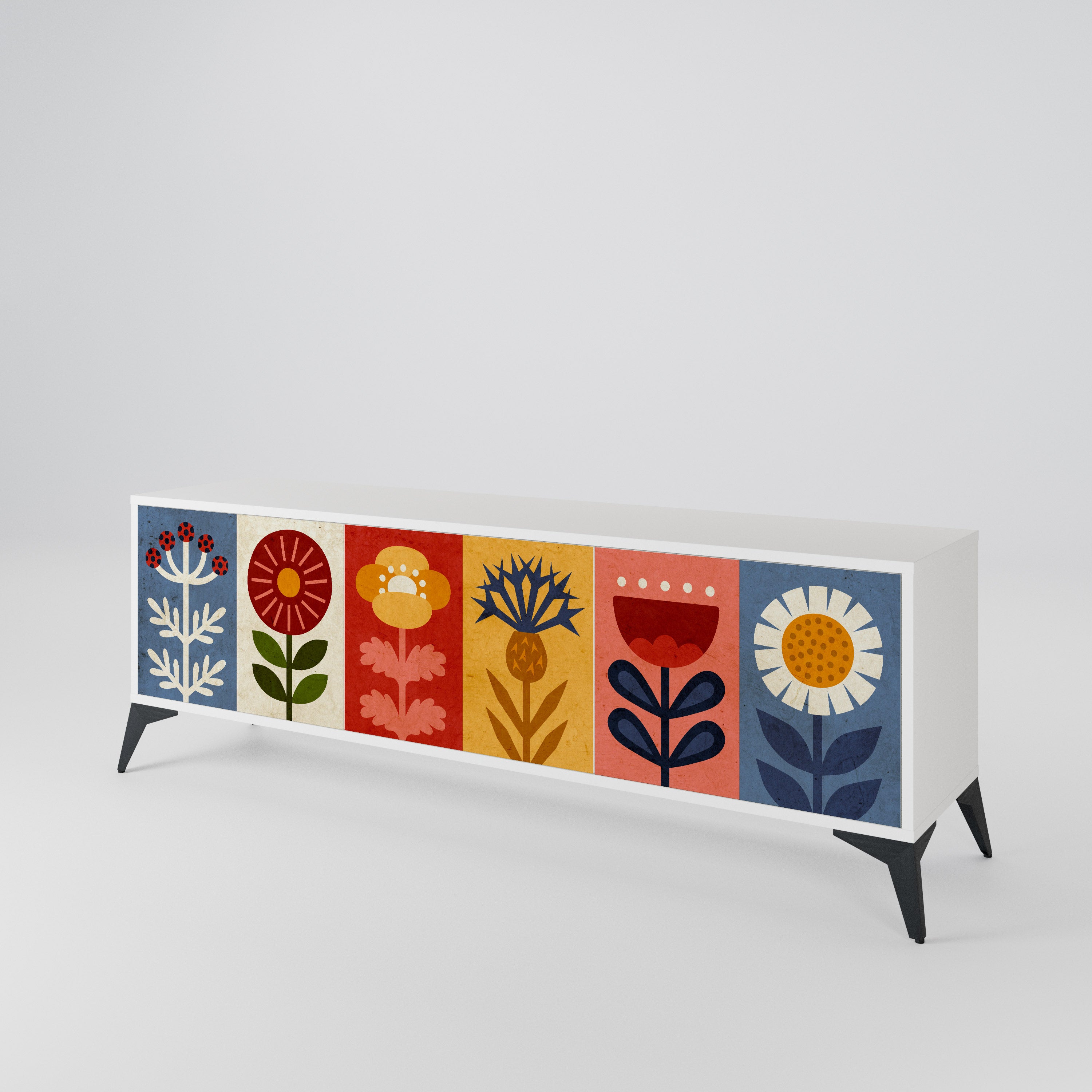 SCANDIC FLOWERET 3-türiges TV-Lowboard