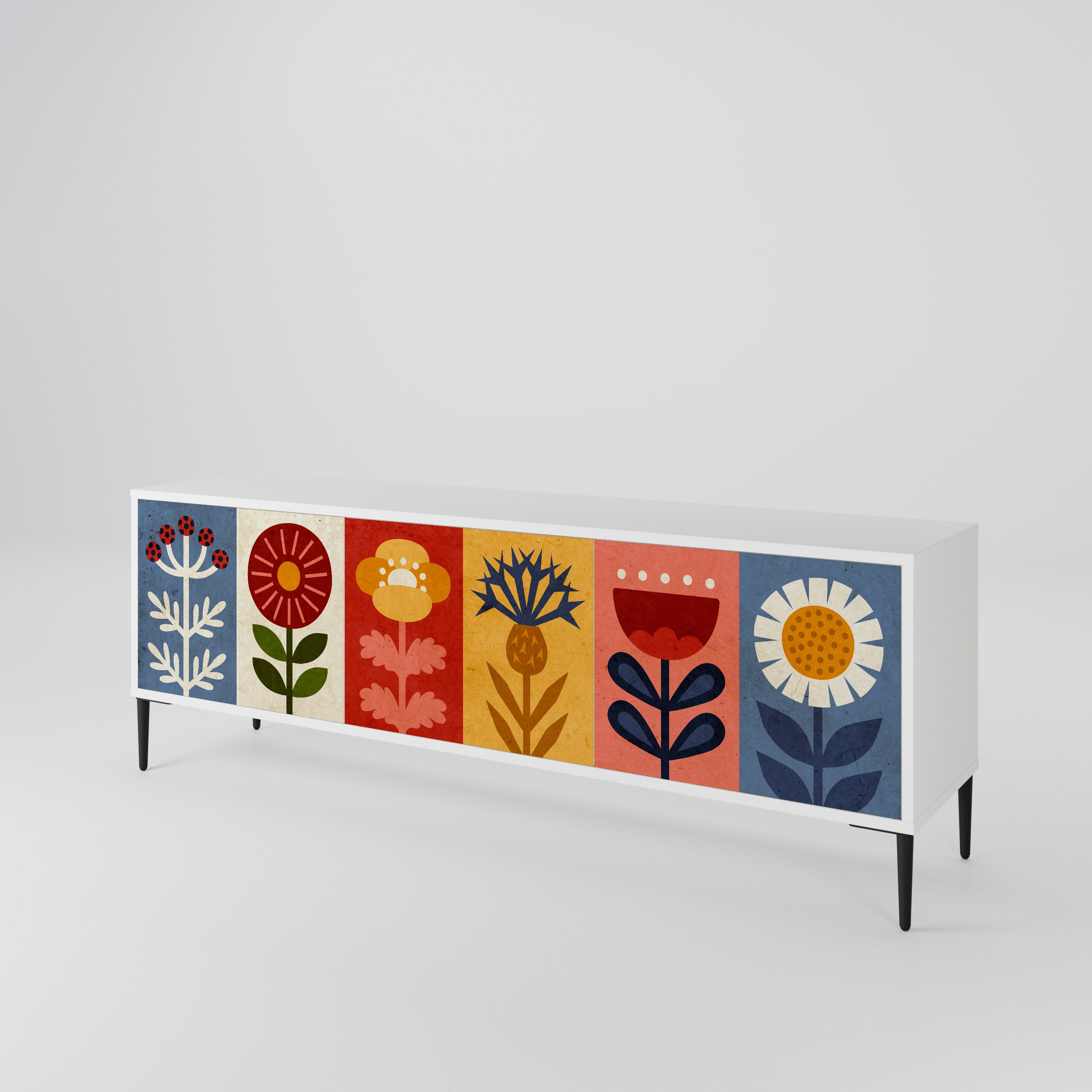 SCANDIC FLOWERET 3-türiges TV-Lowboard