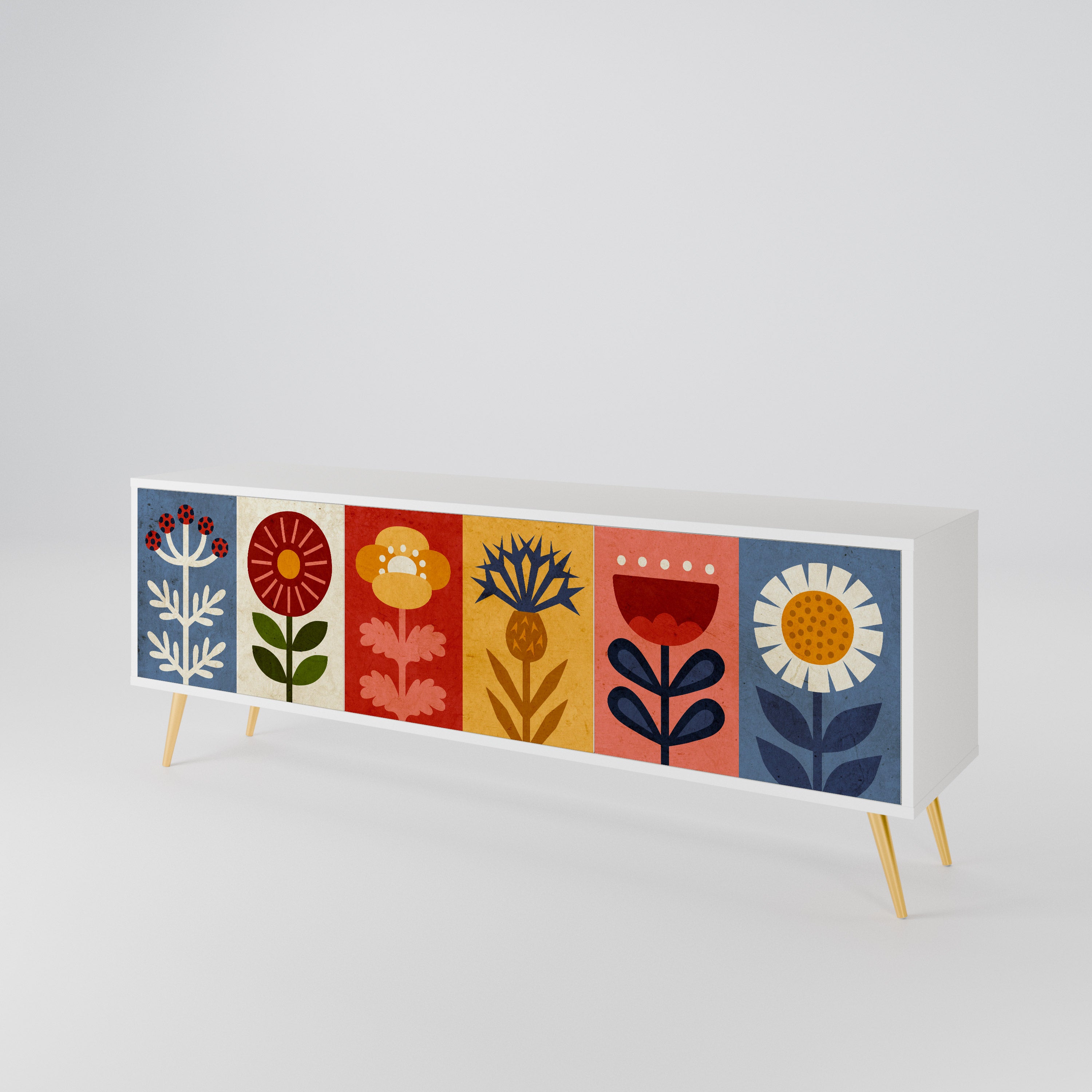 SCANDIC FLOWERET 3-türiges TV-Lowboard