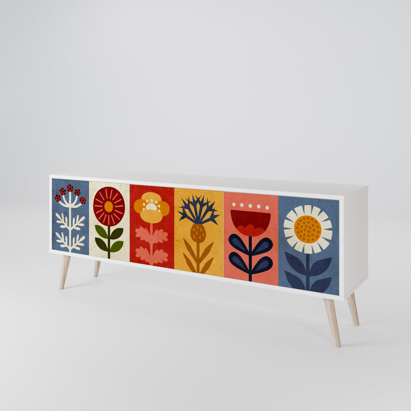 SCANDIC FLOWERET 3-türiges TV-Lowboard