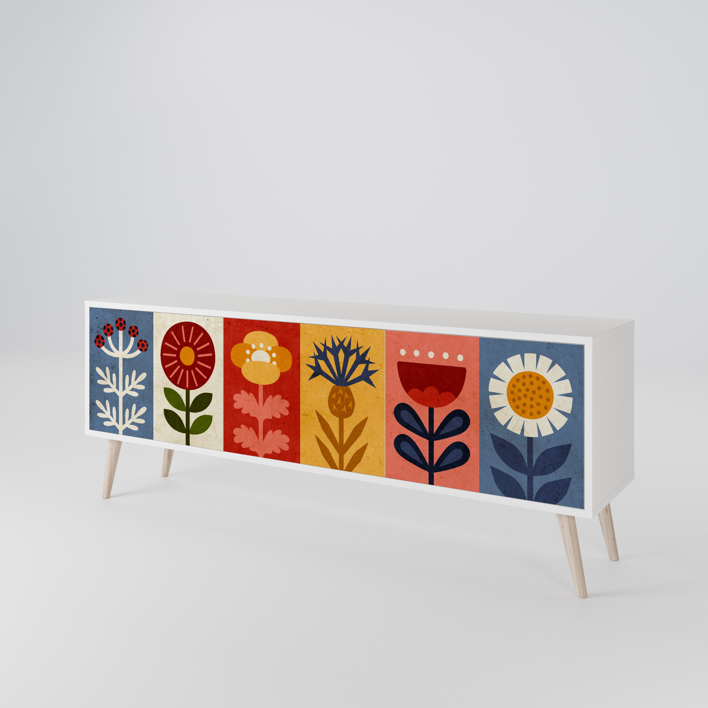 SCANDIC FLOWERET 3-türiges TV-Lowboard