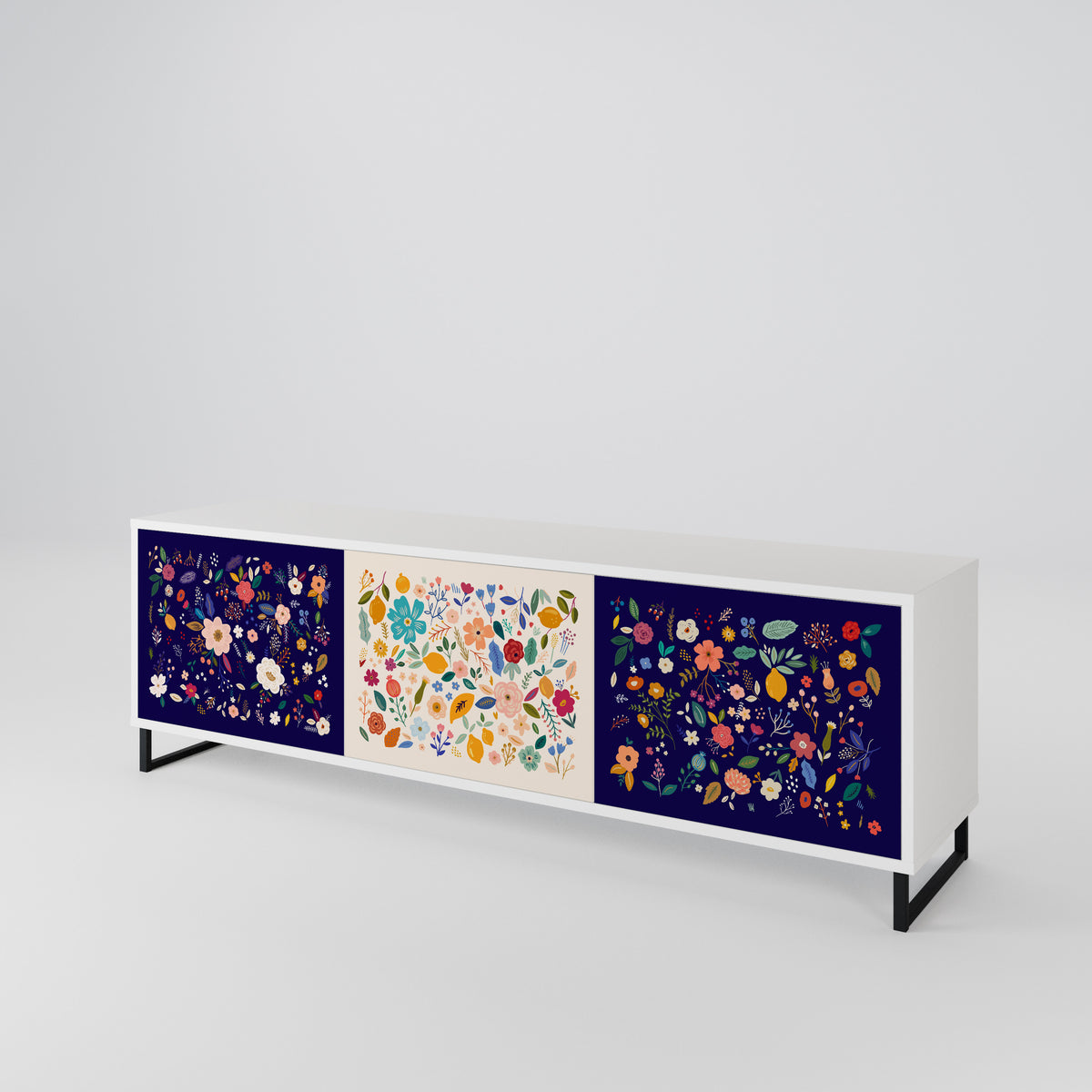 FLORAL COMBINATION 3-türiges TV-Lowboard