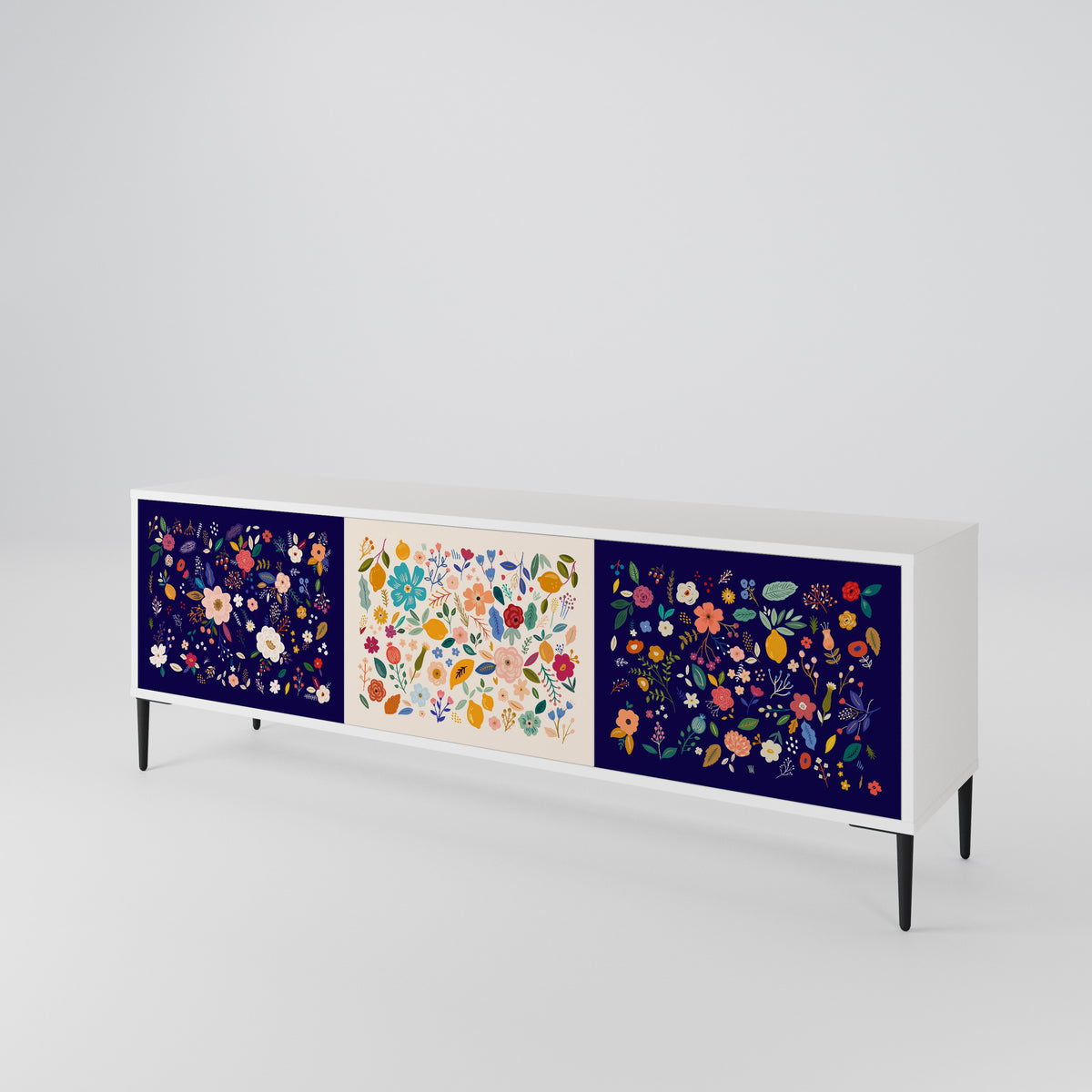 FLORAL COMBINATION 3-türiges TV-Lowboard