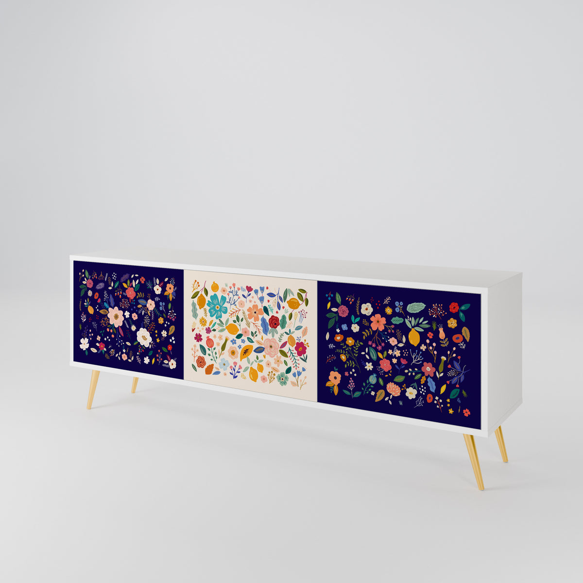 FLORAL COMBINATION 3-türiges TV-Lowboard