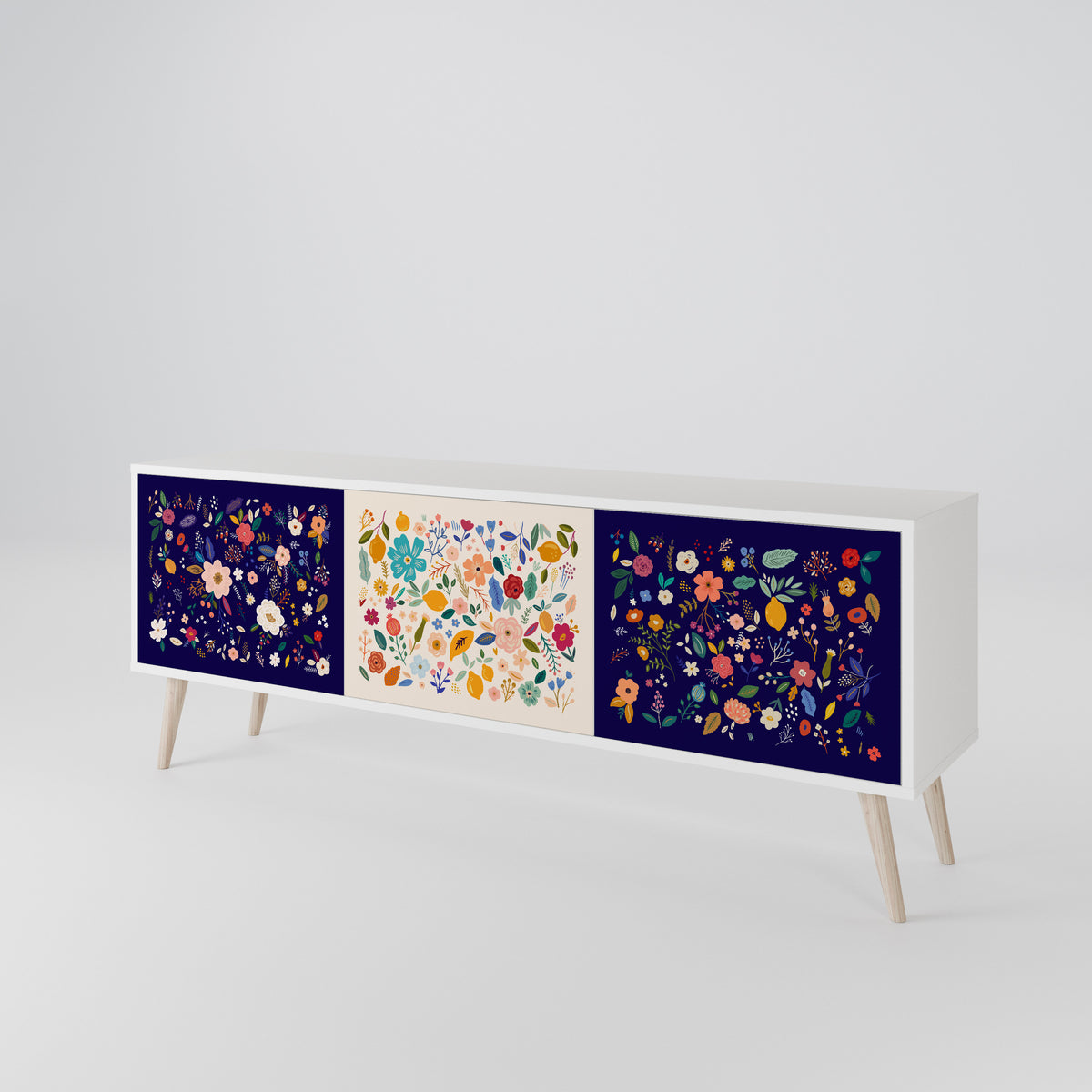 FLORAL COMBINATION 3-türiges TV-Lowboard