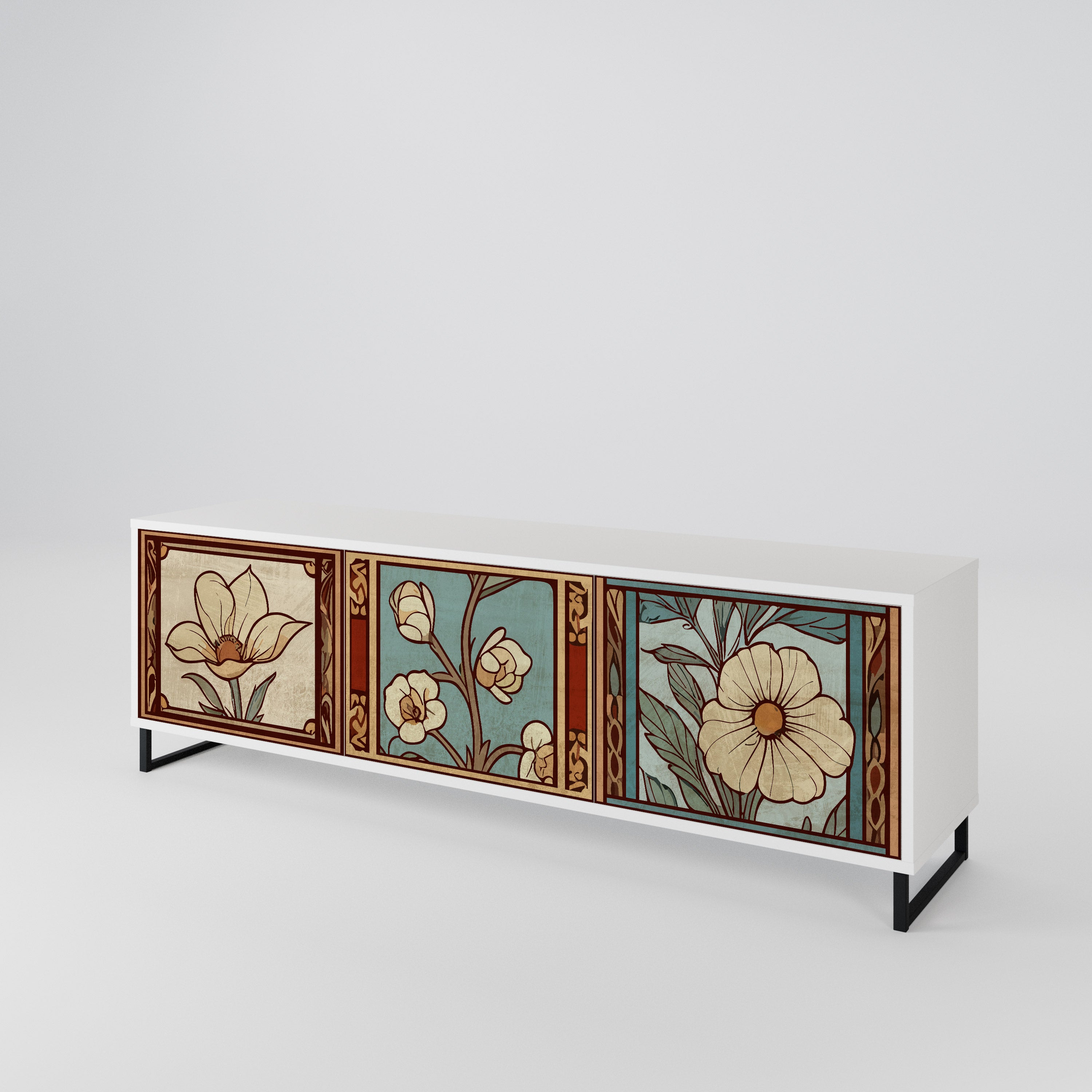 TIMELESS FLORA 3-türiges TV-Lowboard