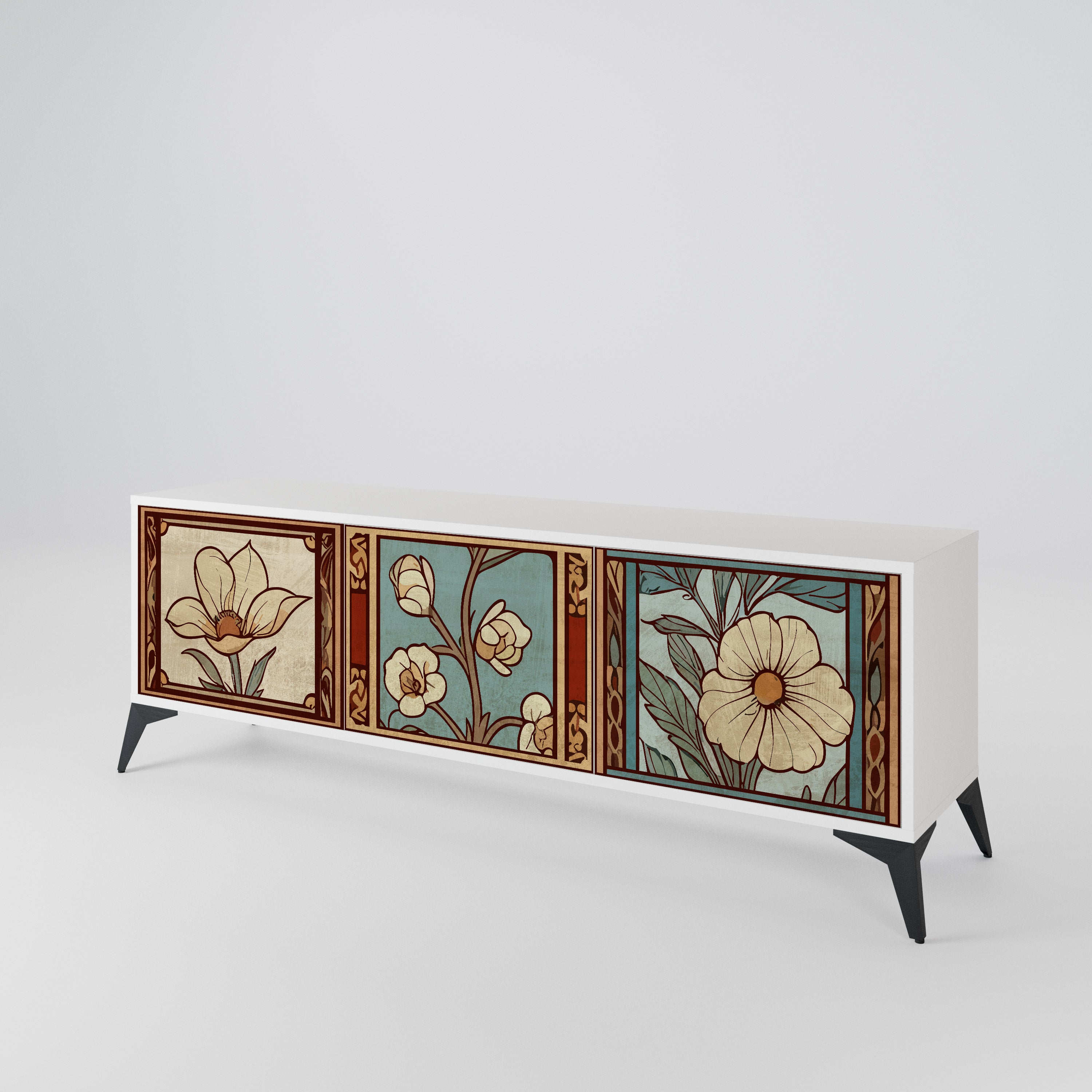 TIMELESS FLORA 3-türiges TV-Lowboard