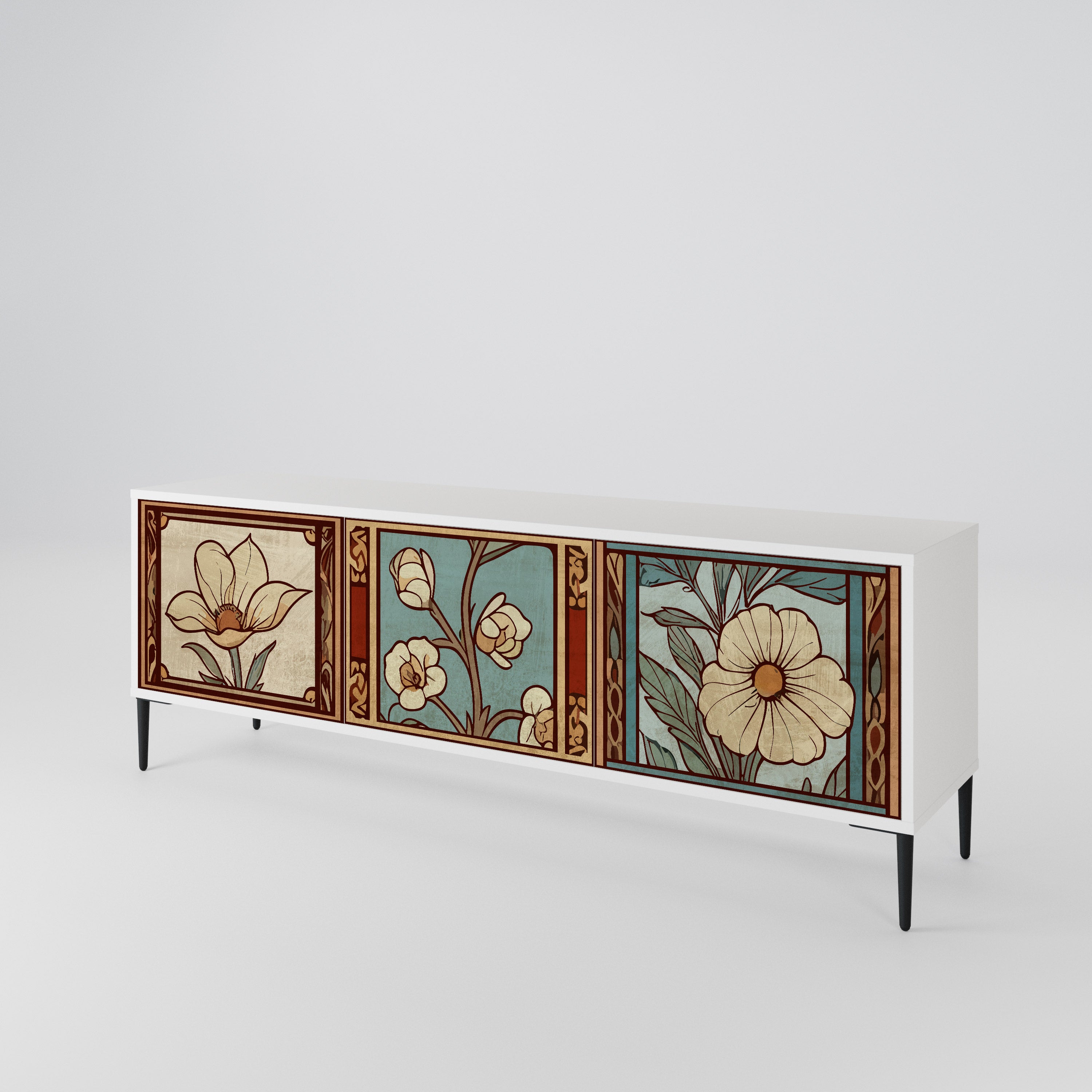 TIMELESS FLORA 3-türiges TV-Lowboard