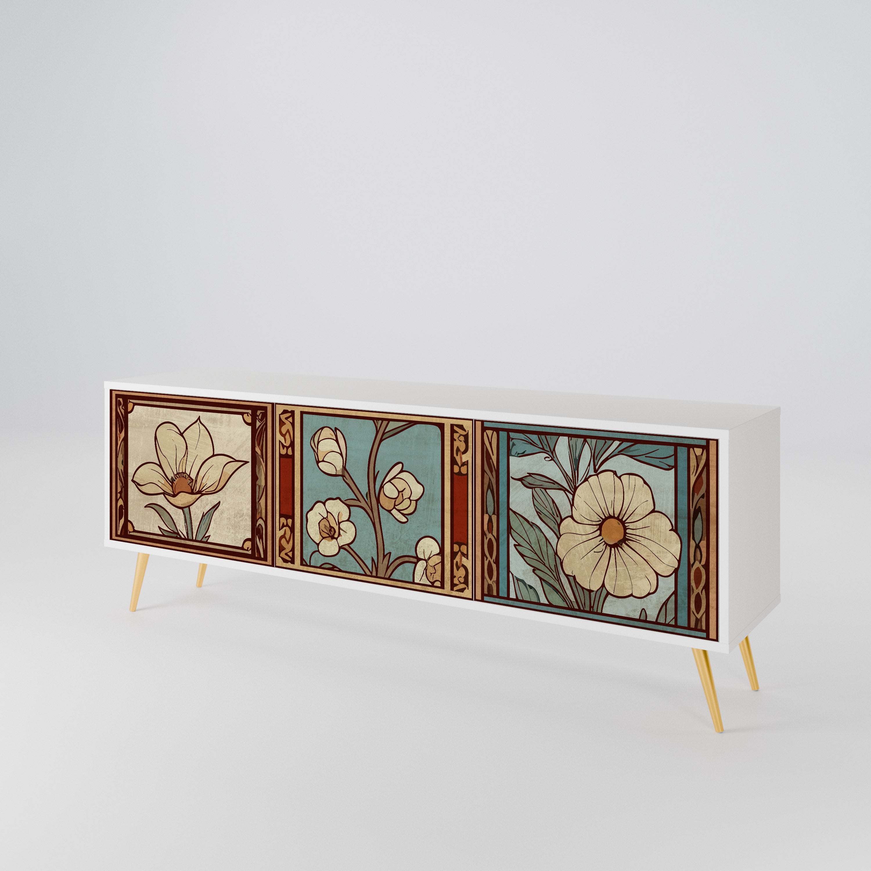 TIMELESS FLORA 3-türiges TV-Lowboard