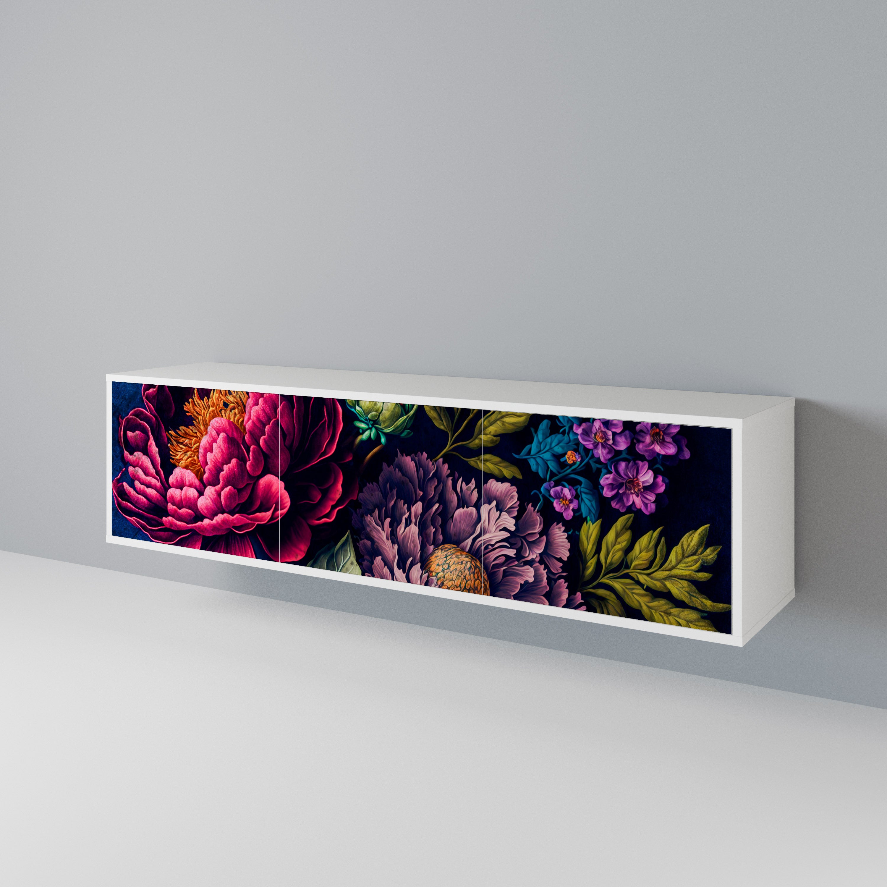BLOOMING ELEGANCE 3-türiges TV-Lowboard