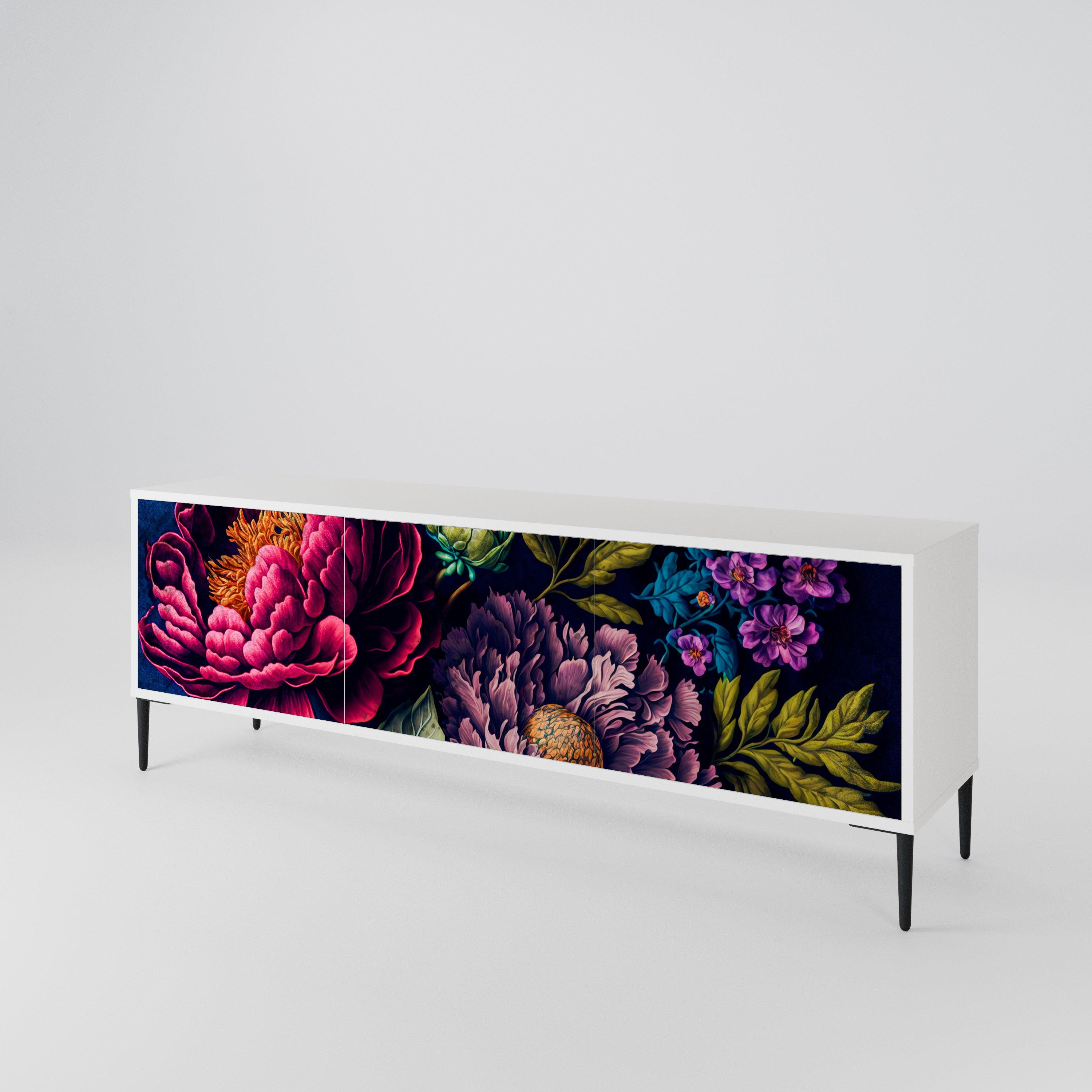BLOOMING ELEGANCE 3-türiges TV-Lowboard