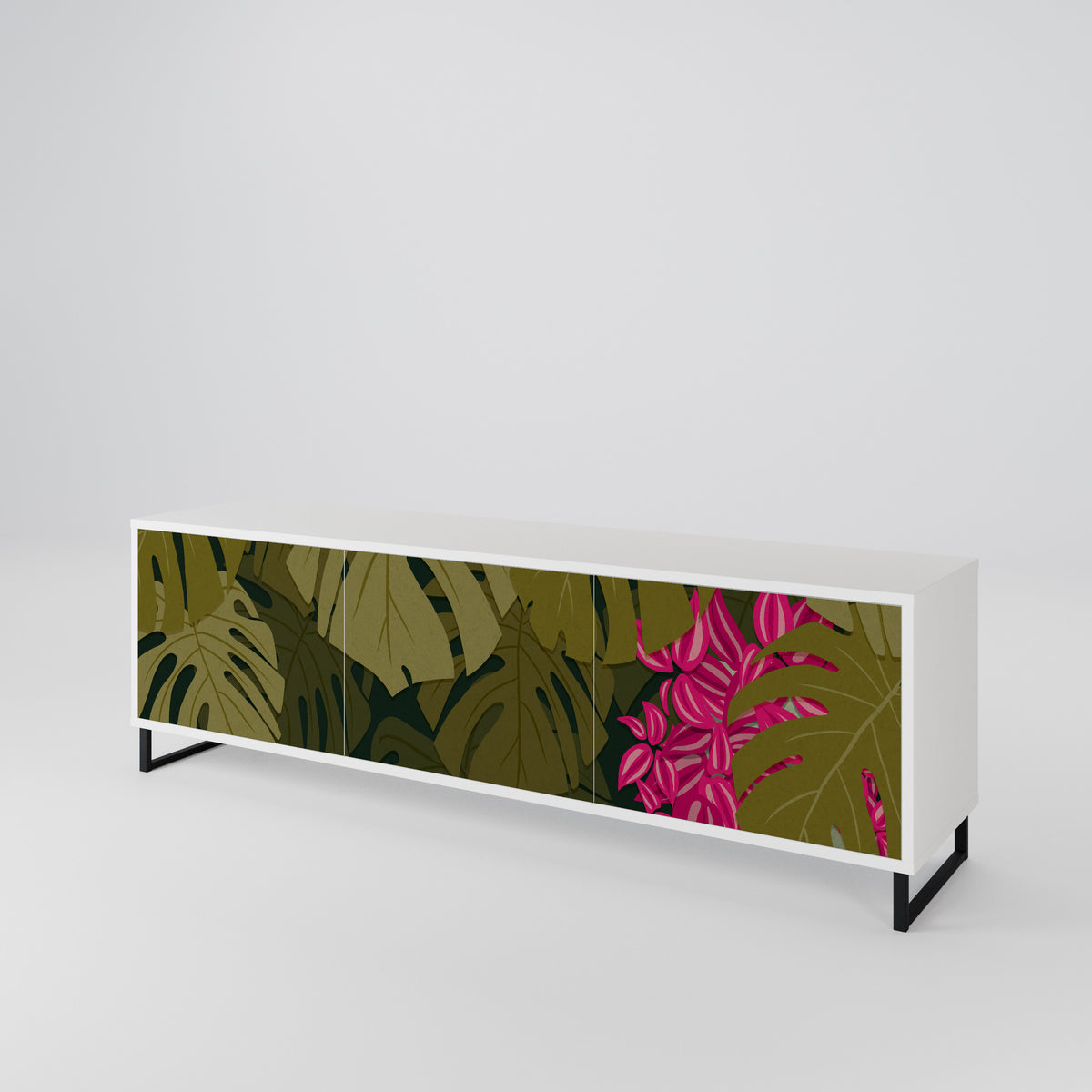 TROPICAL BEAUTY 3-türiges TV-Lowboard