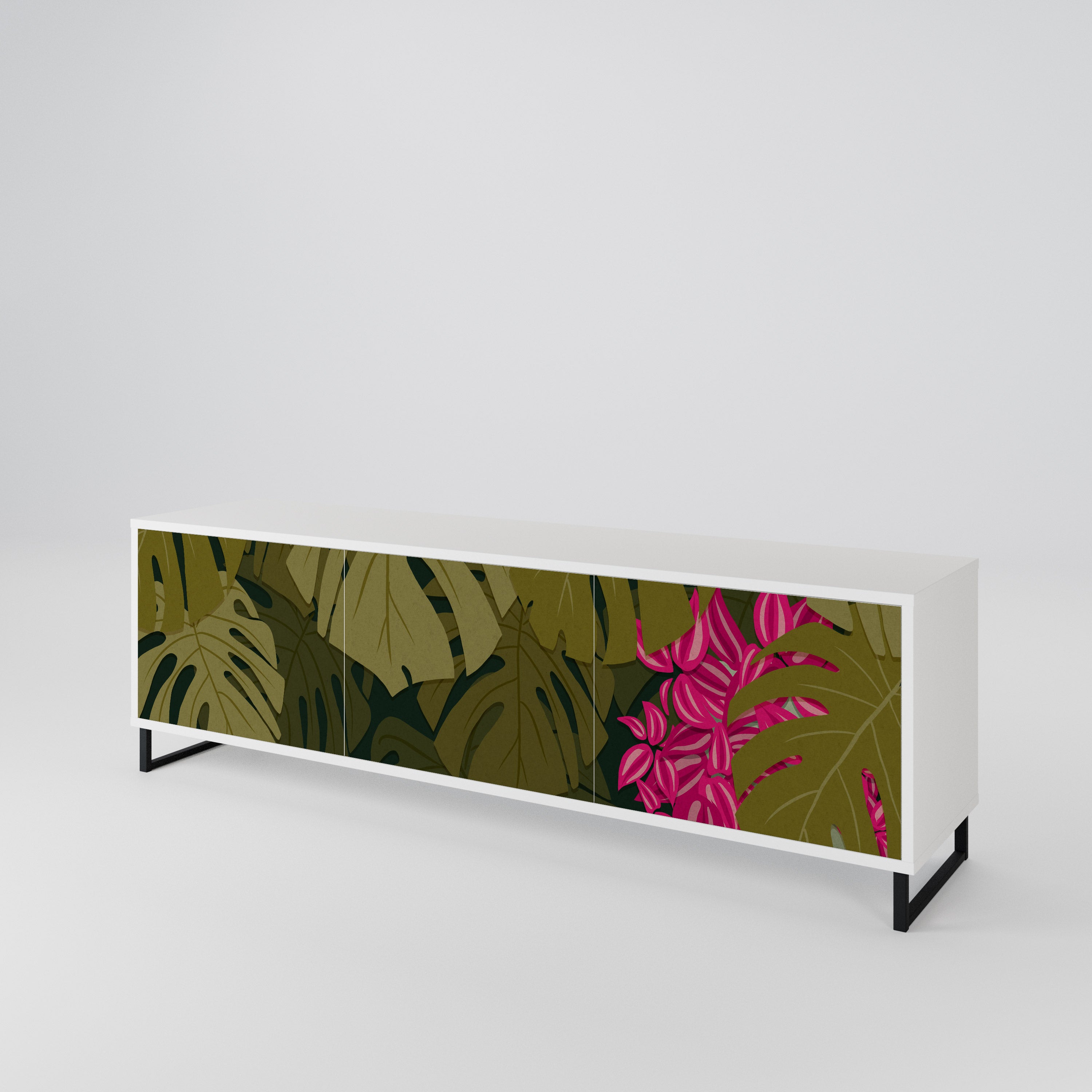 TROPICAL BEAUTY 3-türiges TV-Lowboard