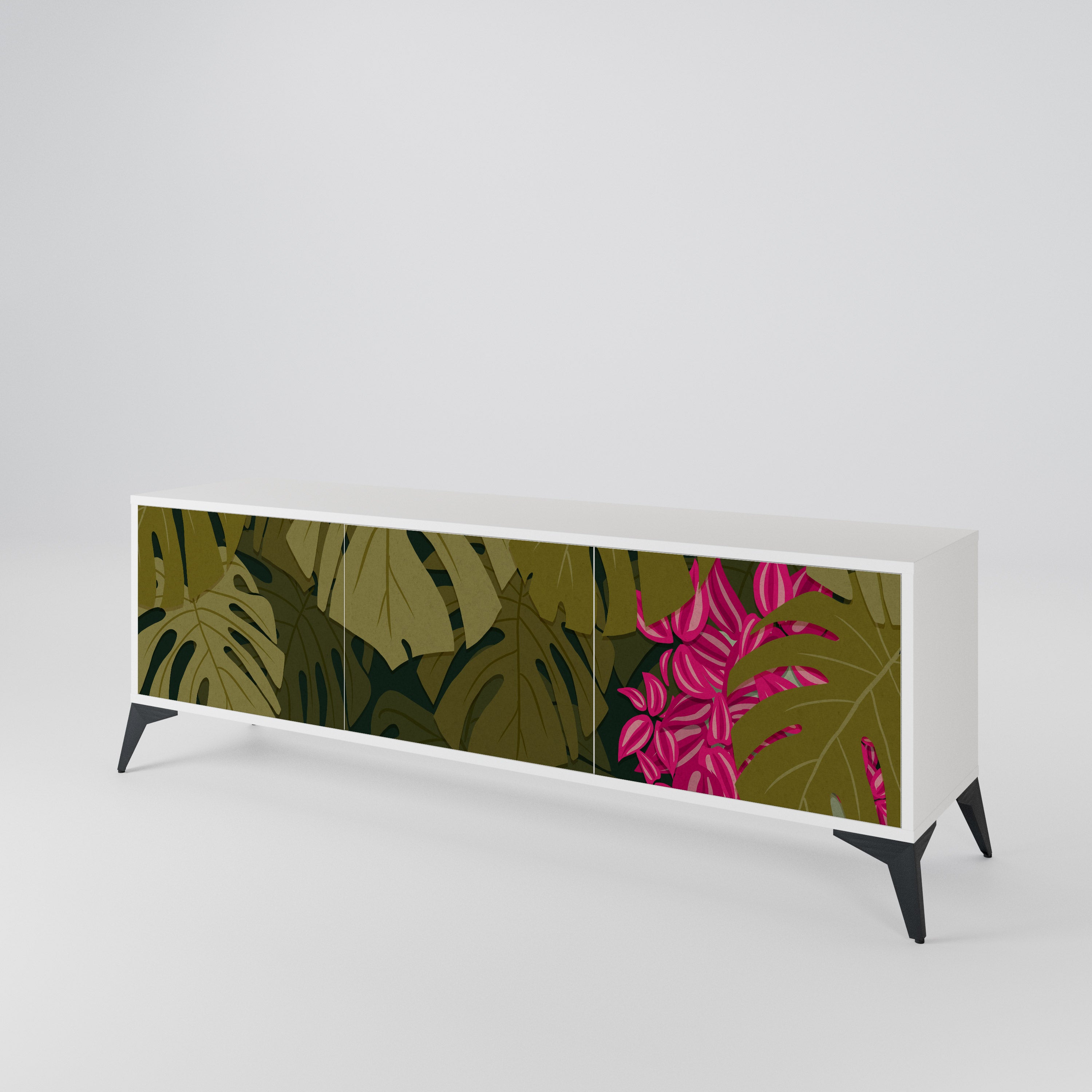 TROPICAL BEAUTY 3-türiges TV-Lowboard