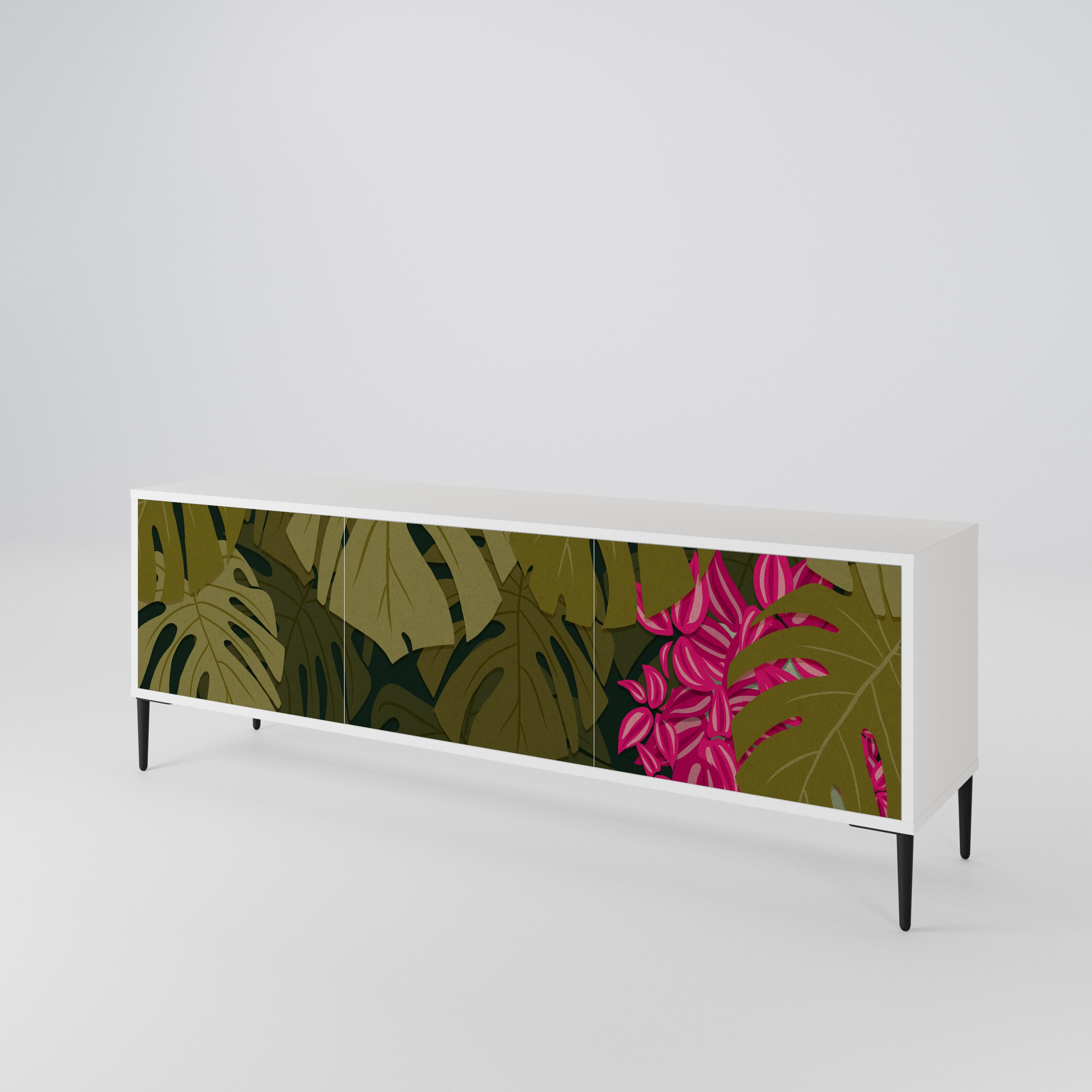 TROPICAL BEAUTY 3-türiges TV-Lowboard