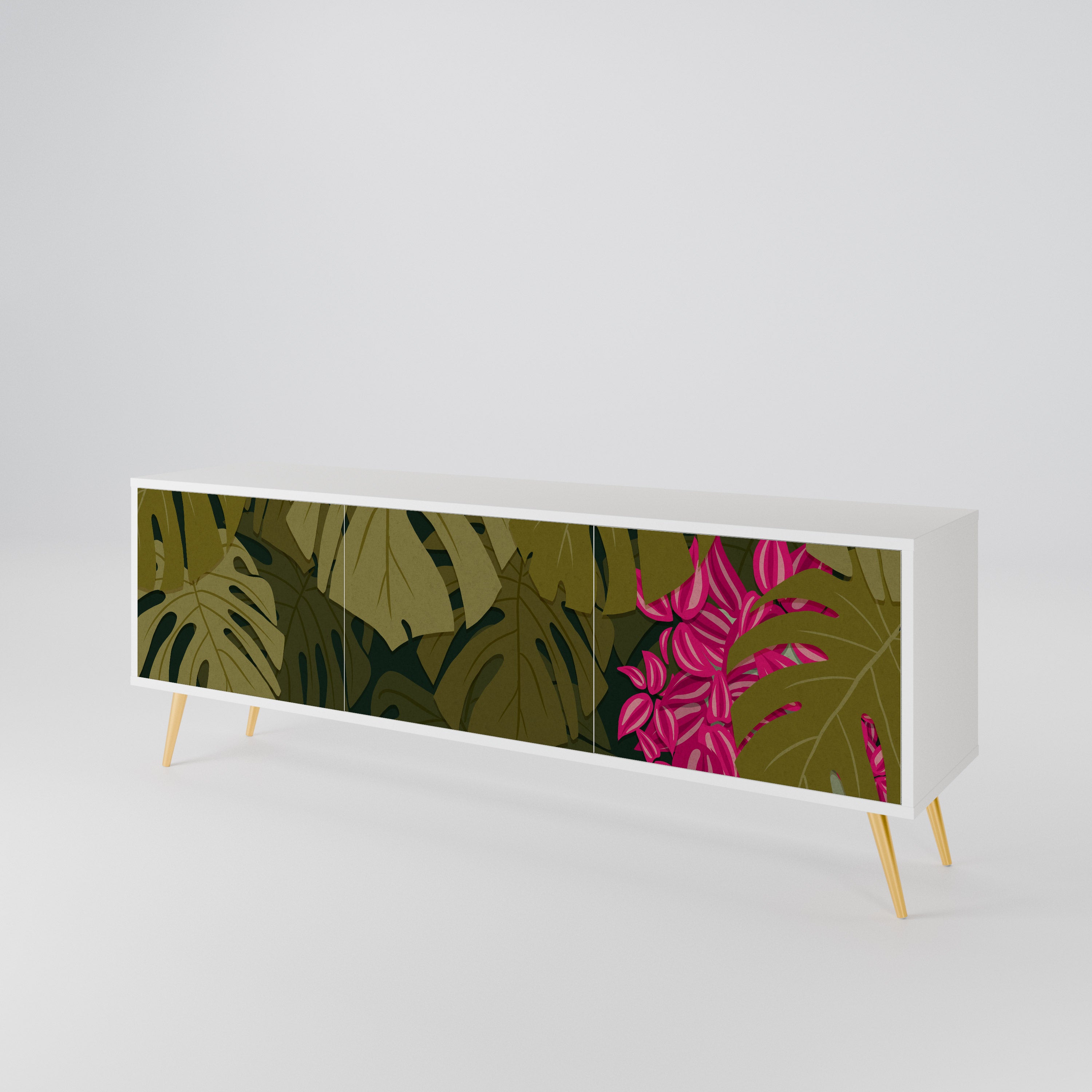 TROPICAL BEAUTY 3-türiges TV-Lowboard