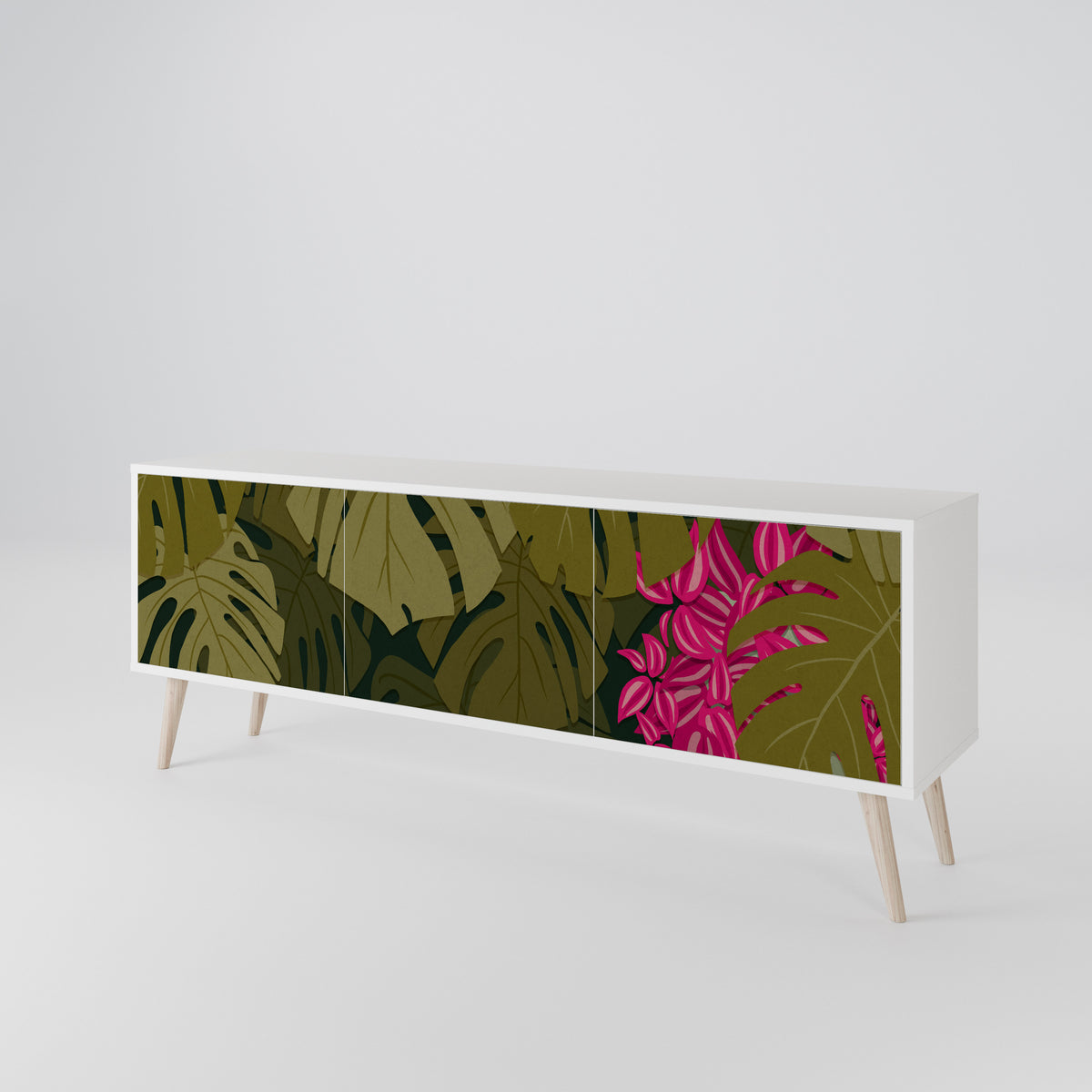 TROPICAL BEAUTY 3-türiges TV-Lowboard