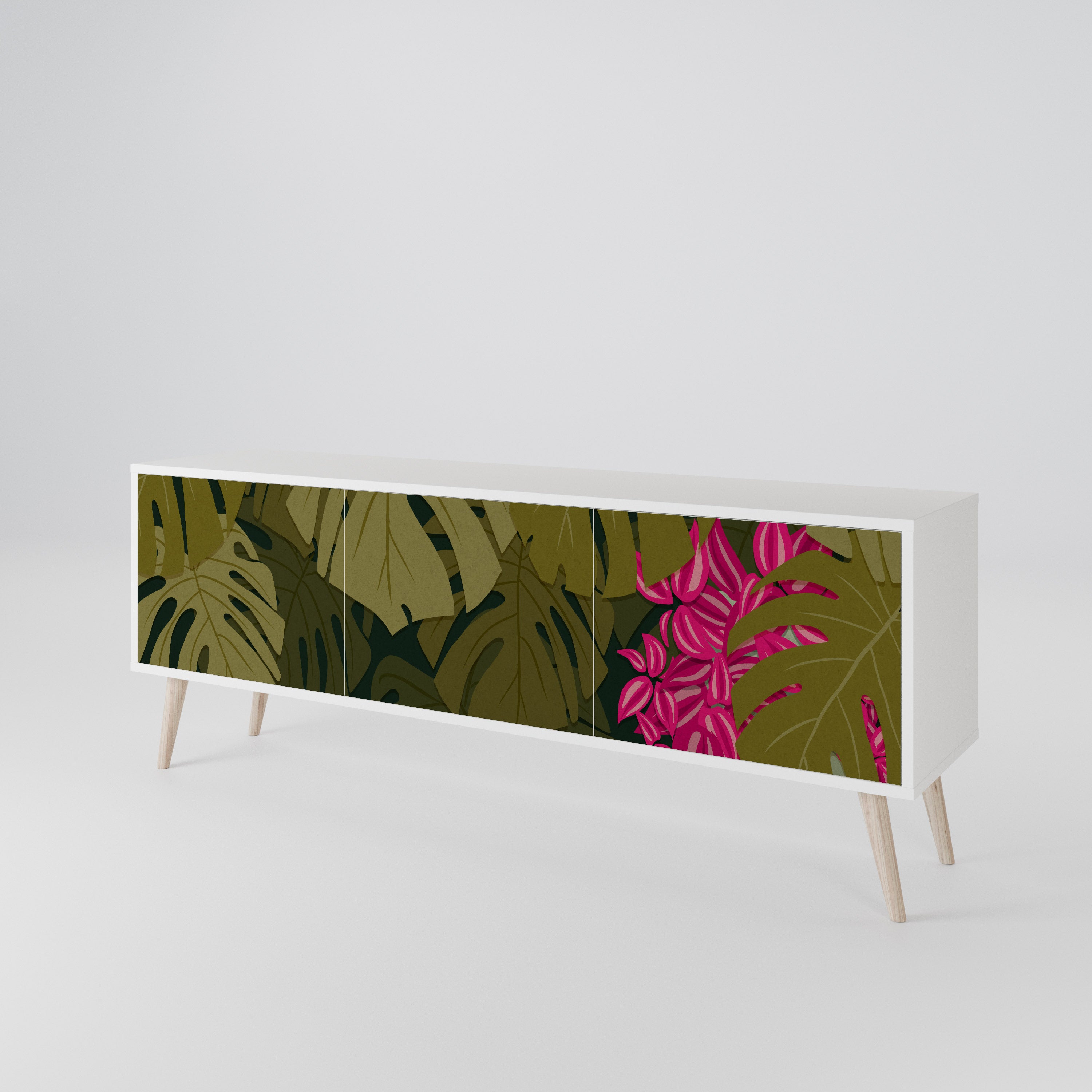 TROPICAL BEAUTY 3-türiges TV-Lowboard
