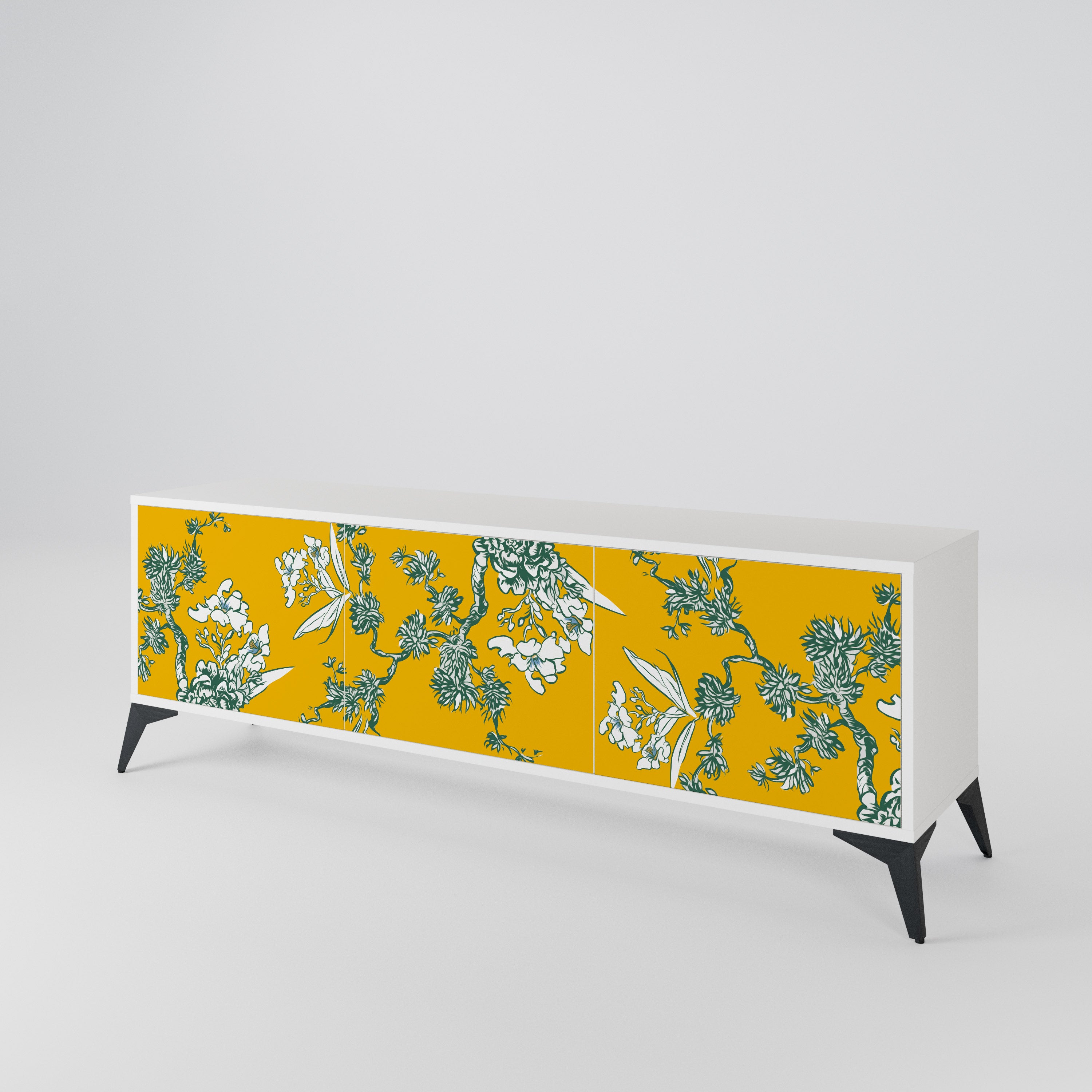 YELLOW CHINOISERIE 3-türiges TV-Lowboard