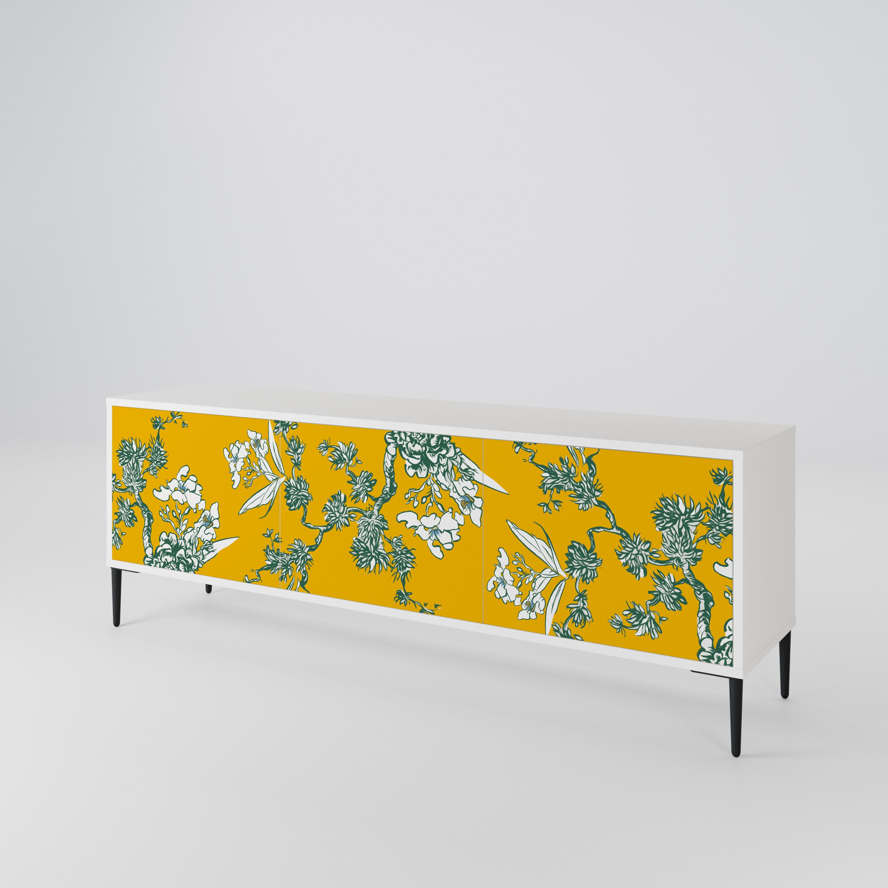 YELLOW CHINOISERIE 3-türiges TV-Lowboard